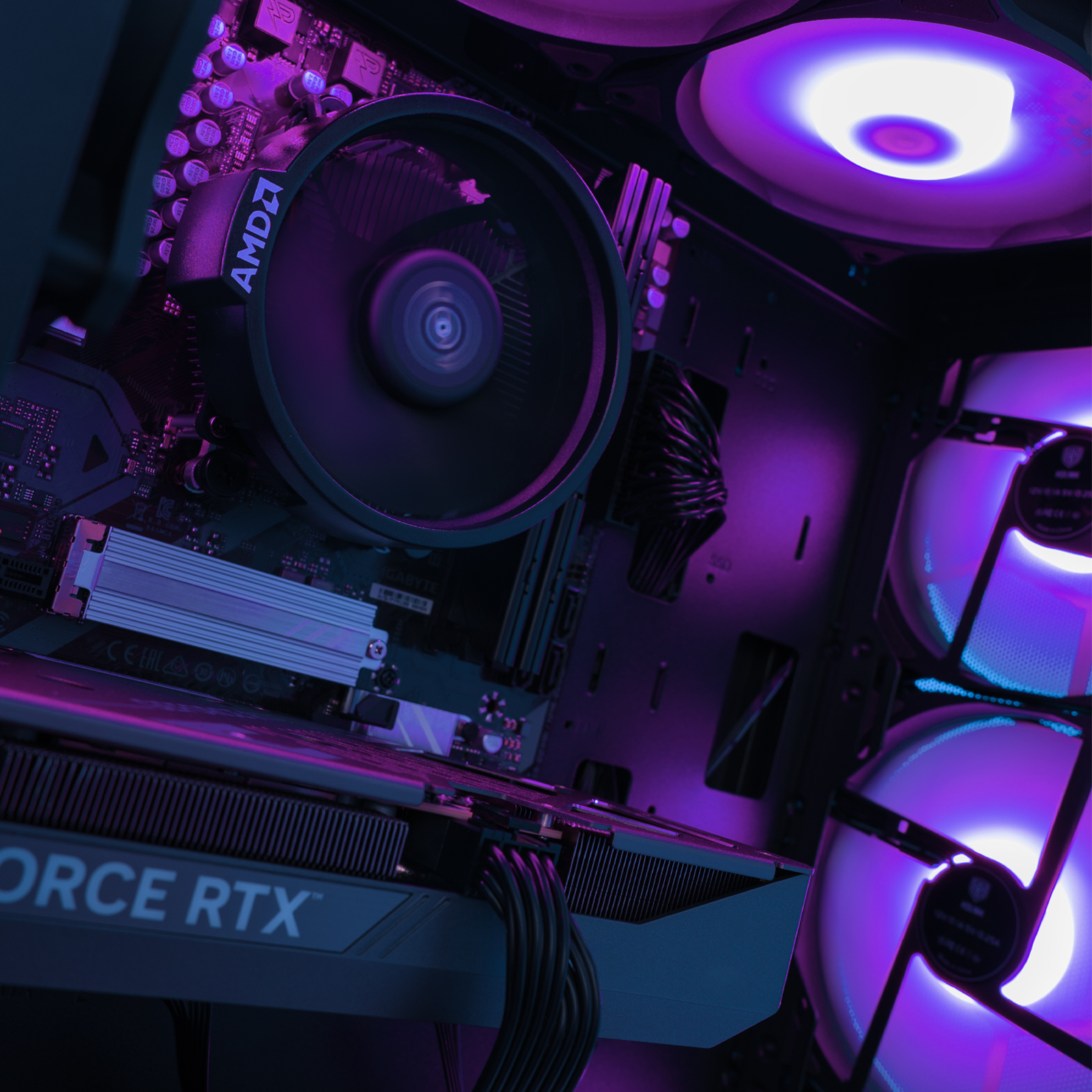 aura-pc - Computador Mach 2 Gamer-PC Ryzen 5 7500F 32GB DDR5 1TB RTX 5060 Ti 16GB WiFi W11