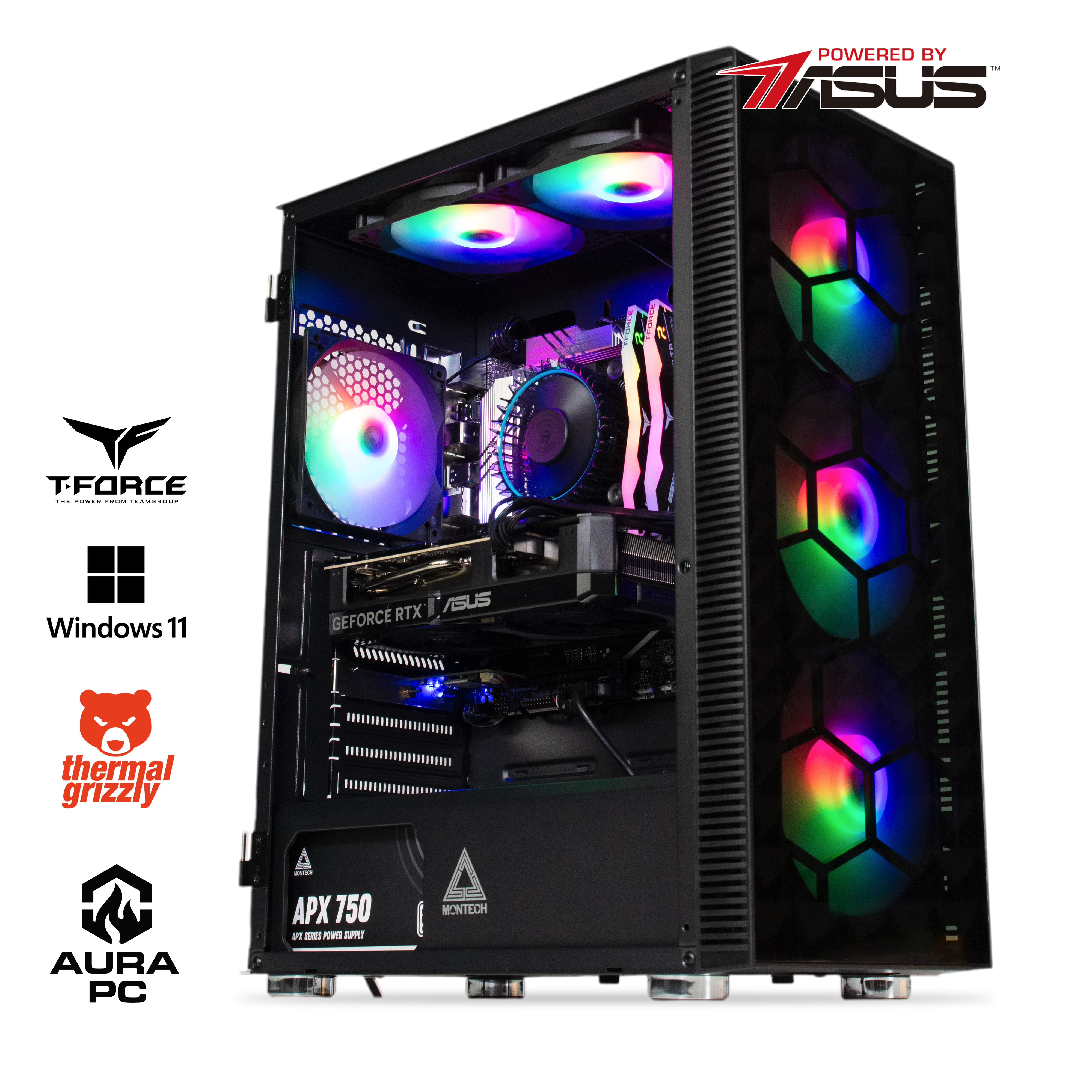 Picture of Picture of Computador AURA Gamer-PC Powered by ASUS Intel i5 14400F 32GB DDR5 1TB RTX 5060 Ti WiFi W11