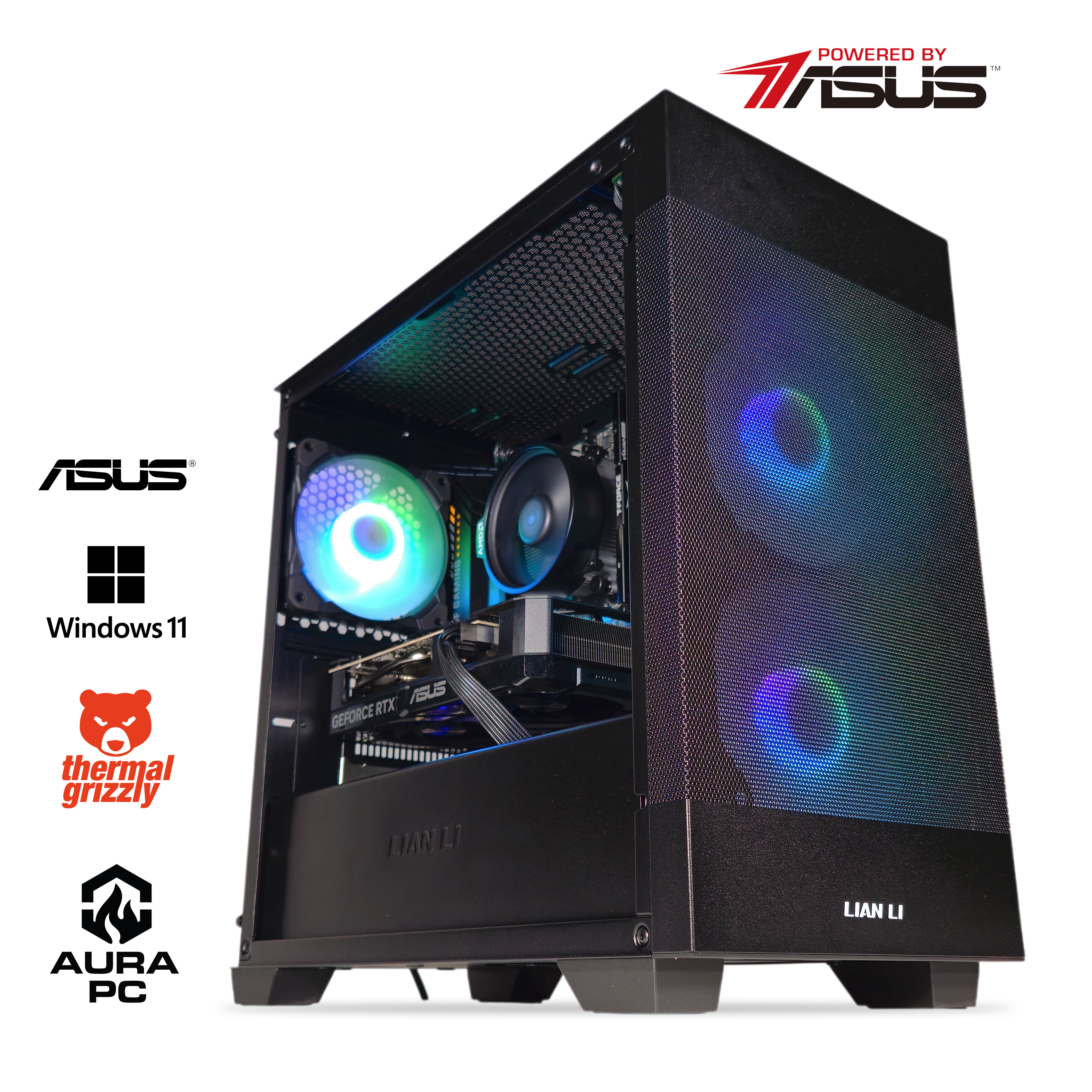 Picture of Picture of Computador AURA Gamer-PC Powered by ASUS Ryzen 5 7500F 32GB DDR5 1TB RTX 5060 Ti 16GB WiFi W11