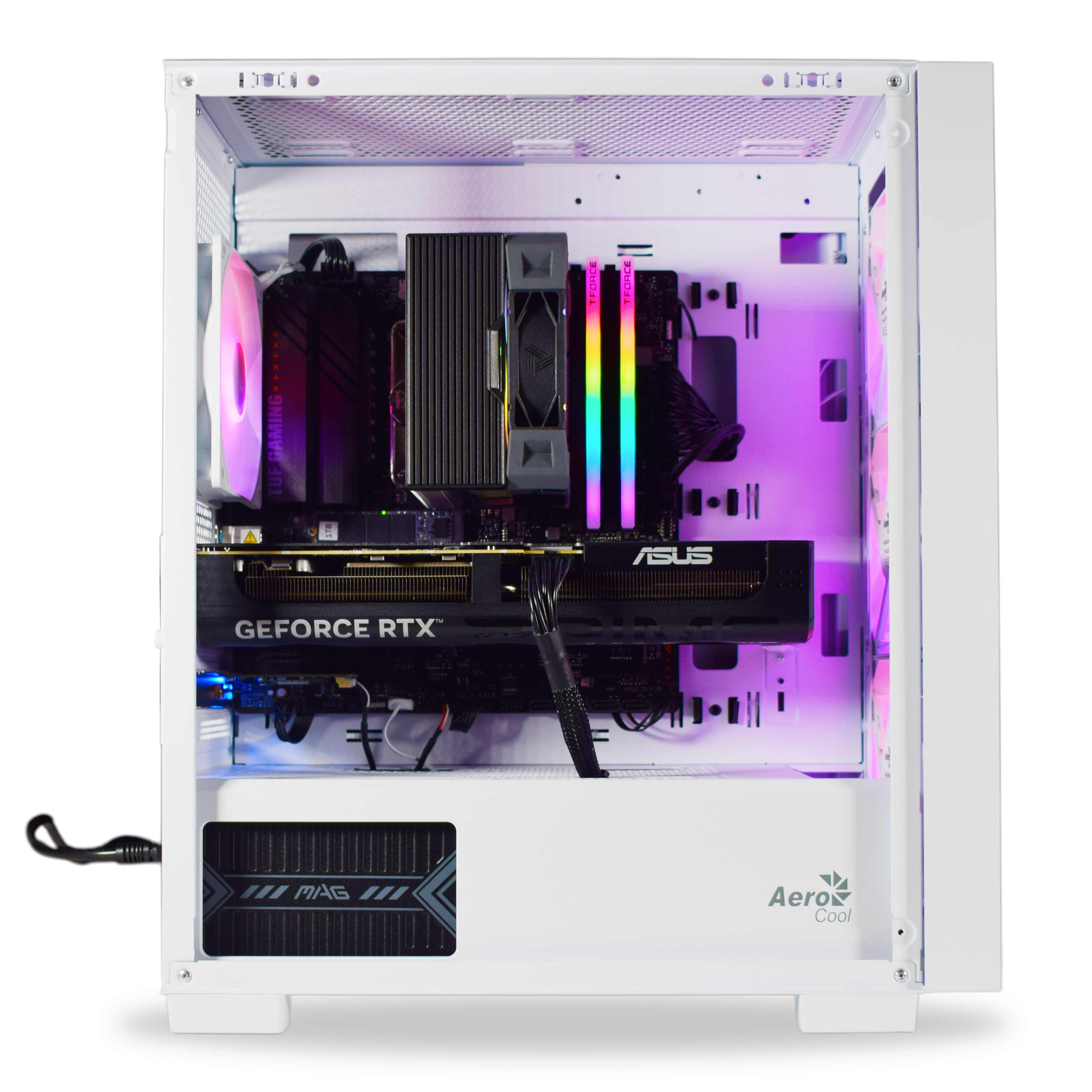 AURA PC - Computador AURA Gamer-PC Powered by ASUS Ryzen 7 7800X3D 32GB DDR5 1TB RTX 5070 WiFi W11