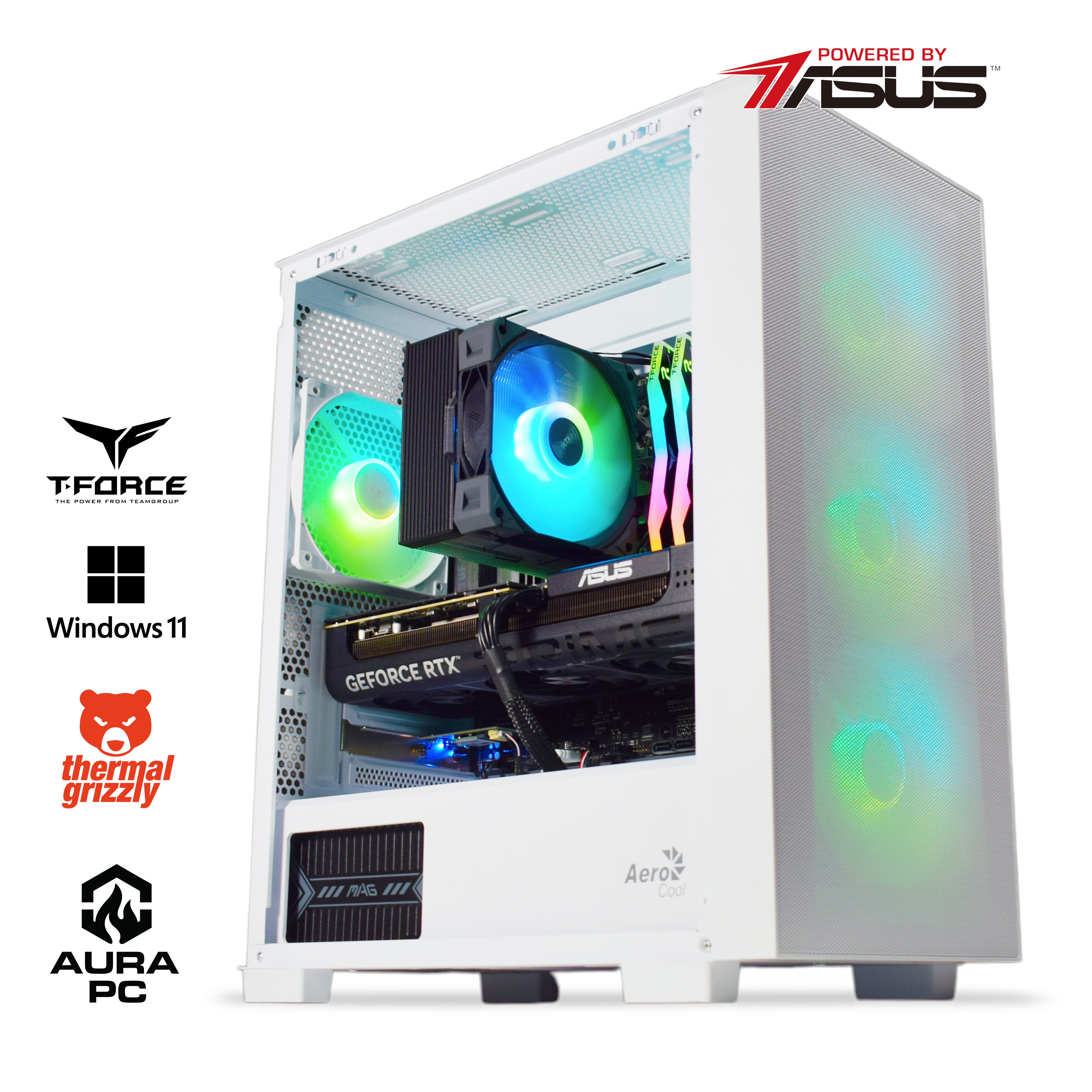 Picture of Picture of Computador AURA Gamer-PC Powered by ASUS Ryzen 7 7800X3D 32GB DDR5 1TB RTX 5070 WiFi W11