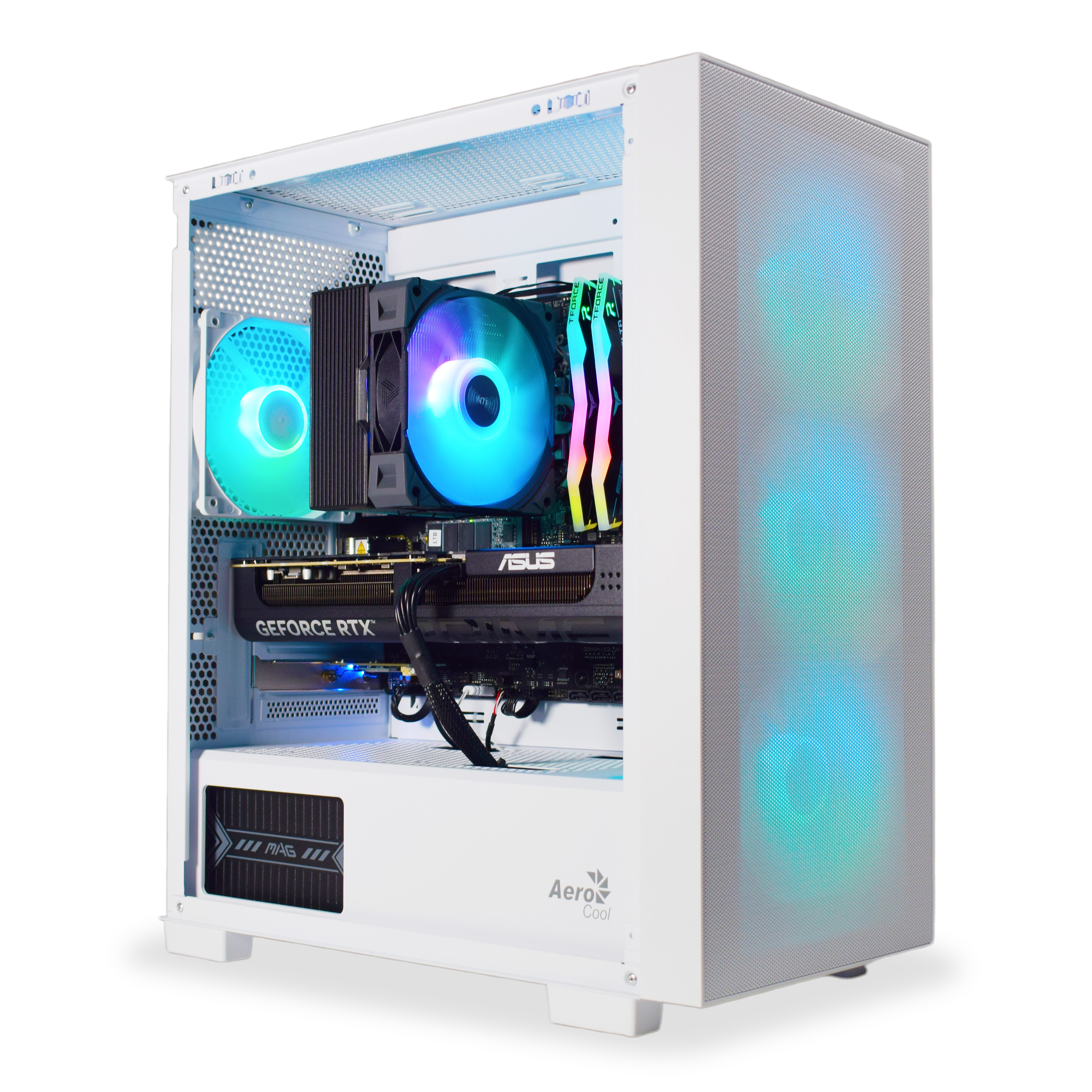 AURA PC - Computador AURA Gamer-PC Powered by ASUS Ryzen 7 7800X3D 32GB DDR5 1TB RTX 5070 WiFi W11