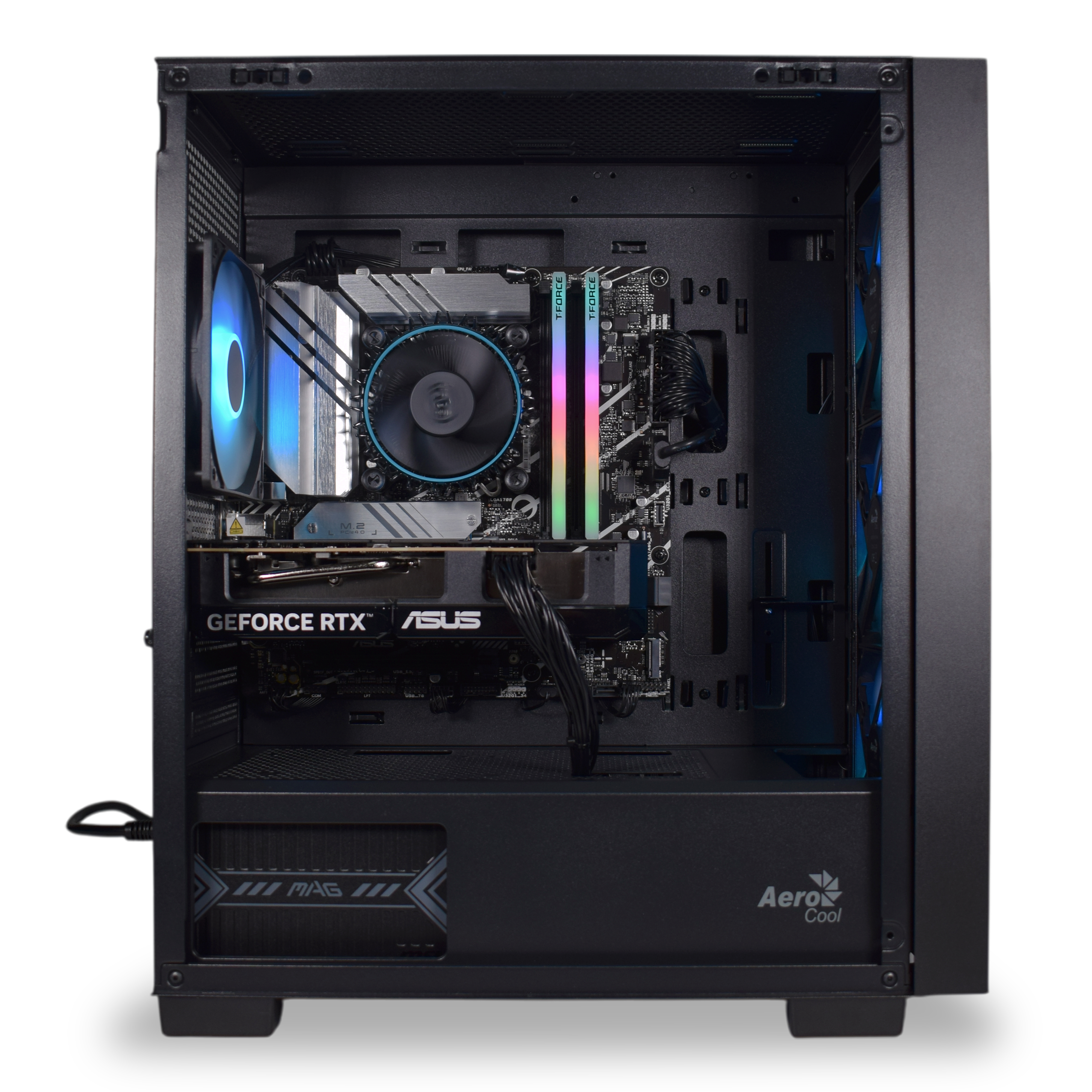 AURA PC - Computador AURA Gamer-PC Powered by ASUS Intel i5 14400F 32GB DDR5 1TB RTX 5060 Ti 16GB WiFi W11