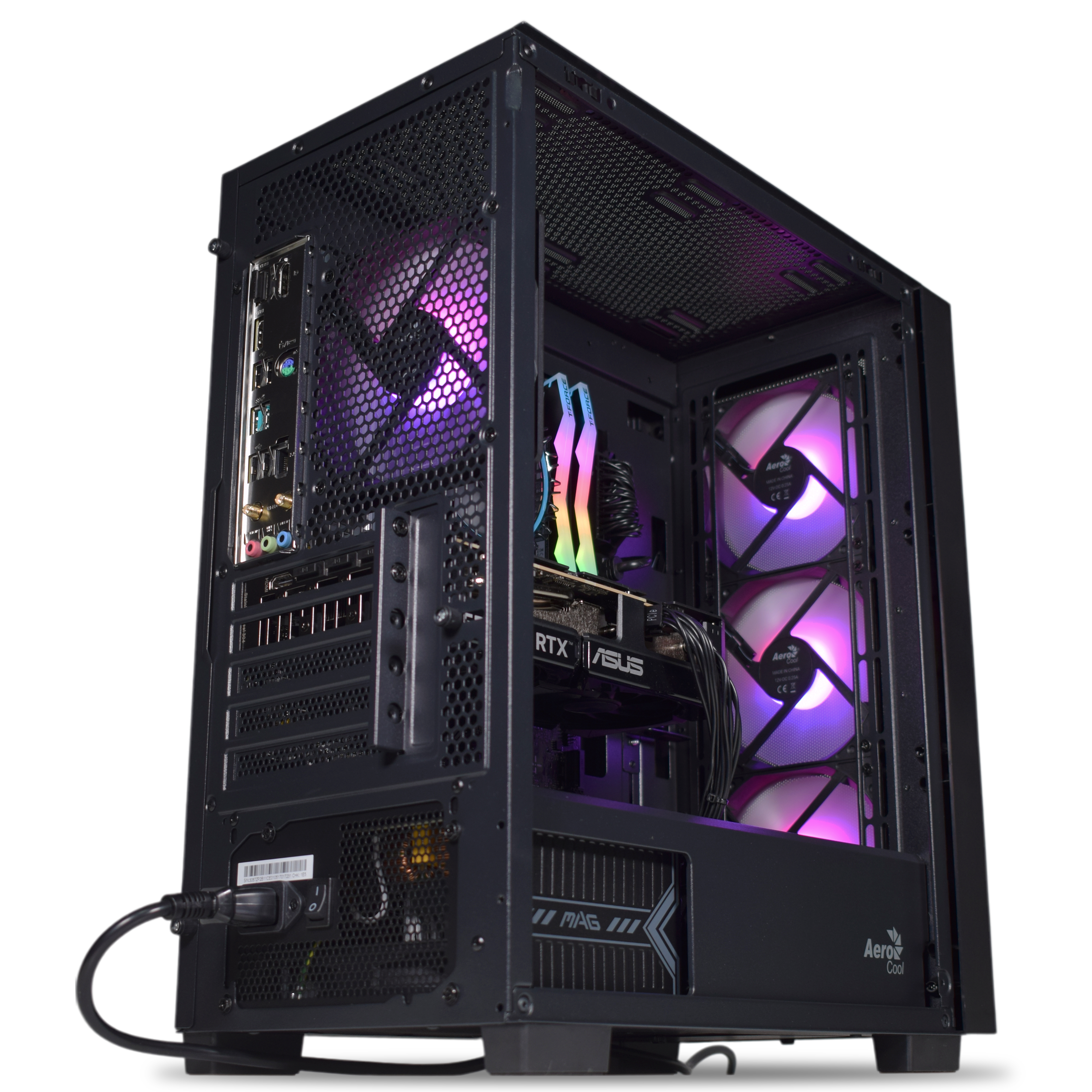 AURA PC - Computador AURA Gamer-PC Powered by ASUS Intel i5 14400F 32GB DDR5 1TB RTX 5060 Ti 16GB WiFi W11