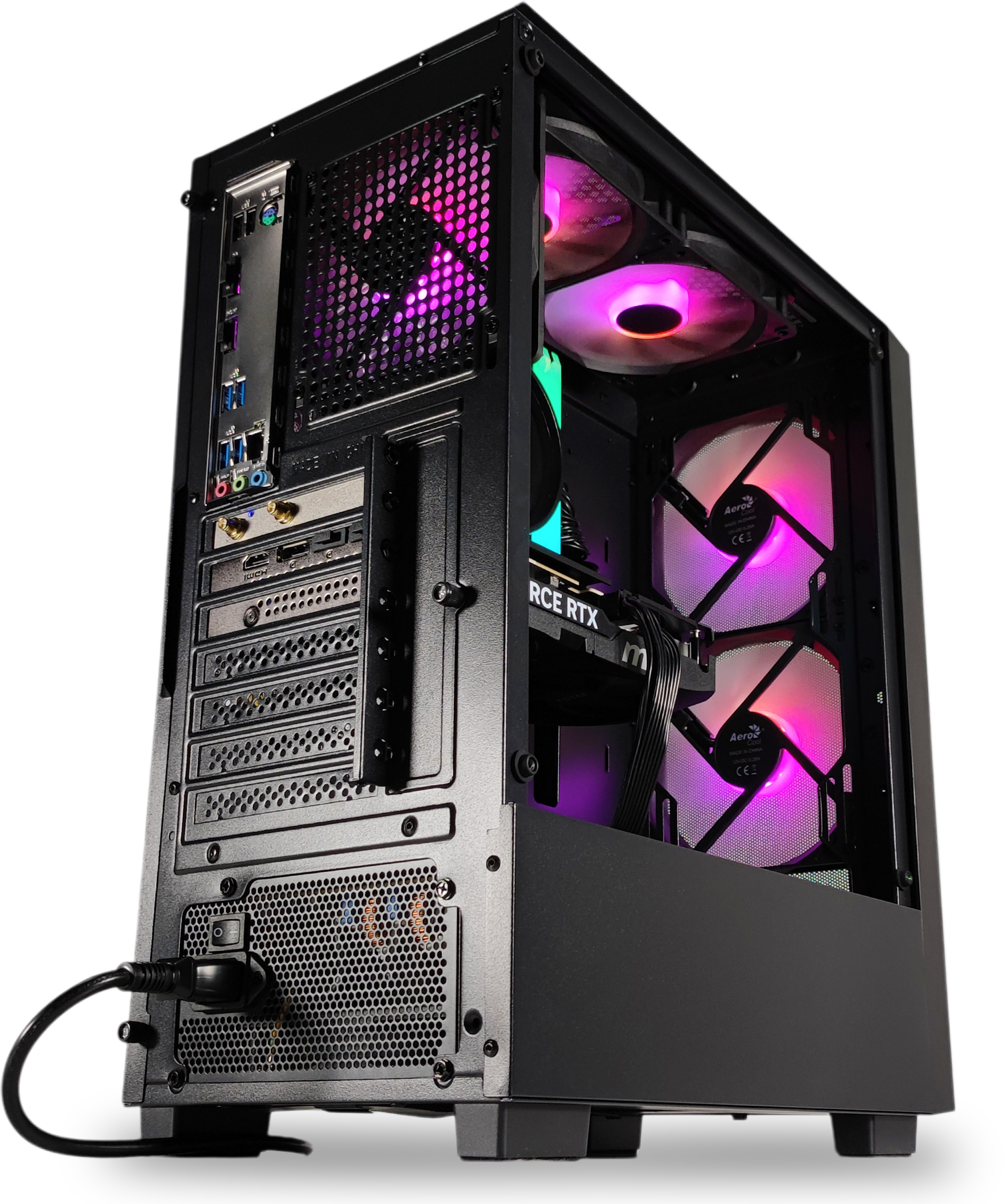 AURA PC - Computador AURA Gamer-PC Ryzen 5 5600 32GB DDR4 1TB RTX 5060 Ti 16GB WiFi W11