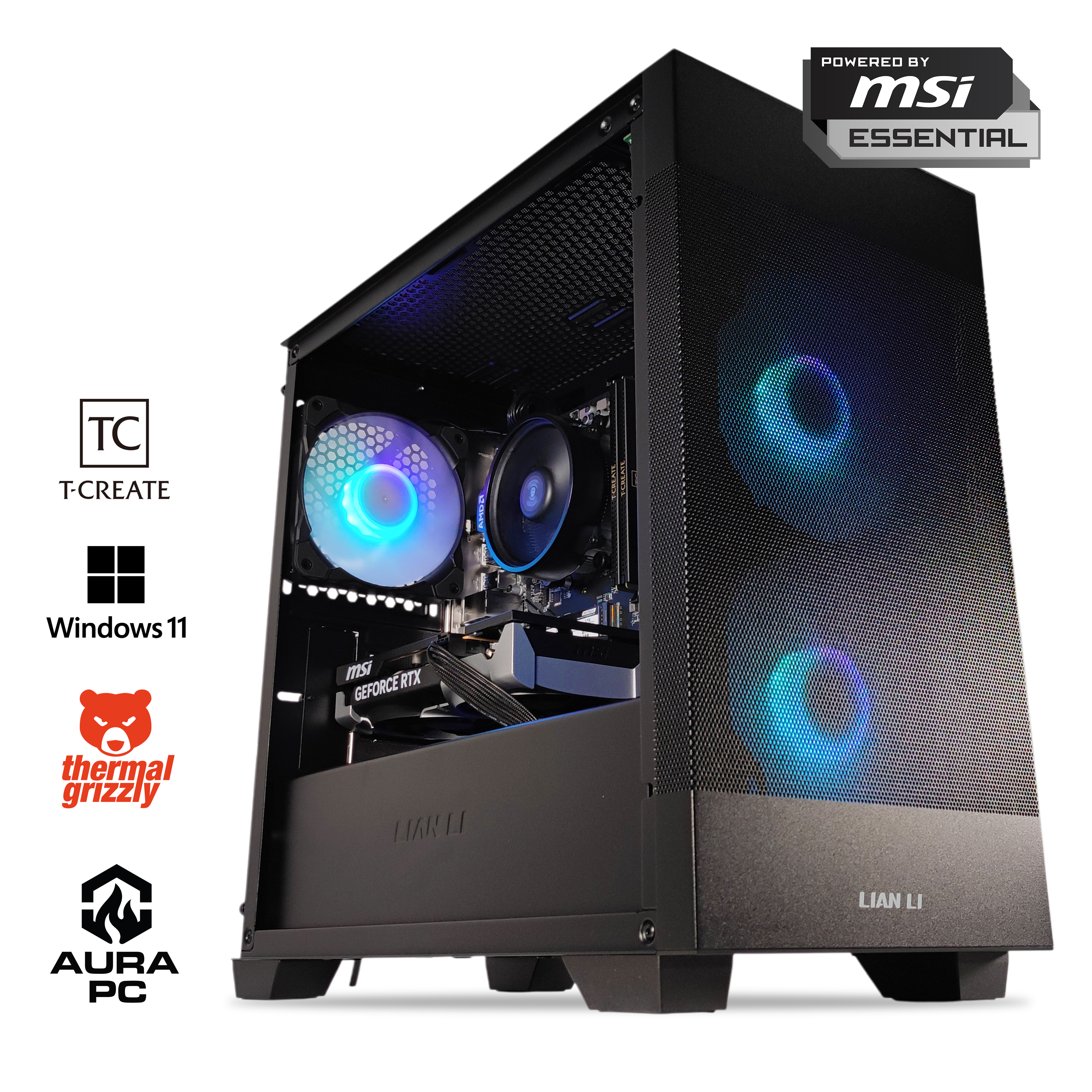 Picture of Picture of Computador AURA Gamer-PC Ryzen 5 7500F 32GB DDR5 1TB RTX 5060 WiFi W11