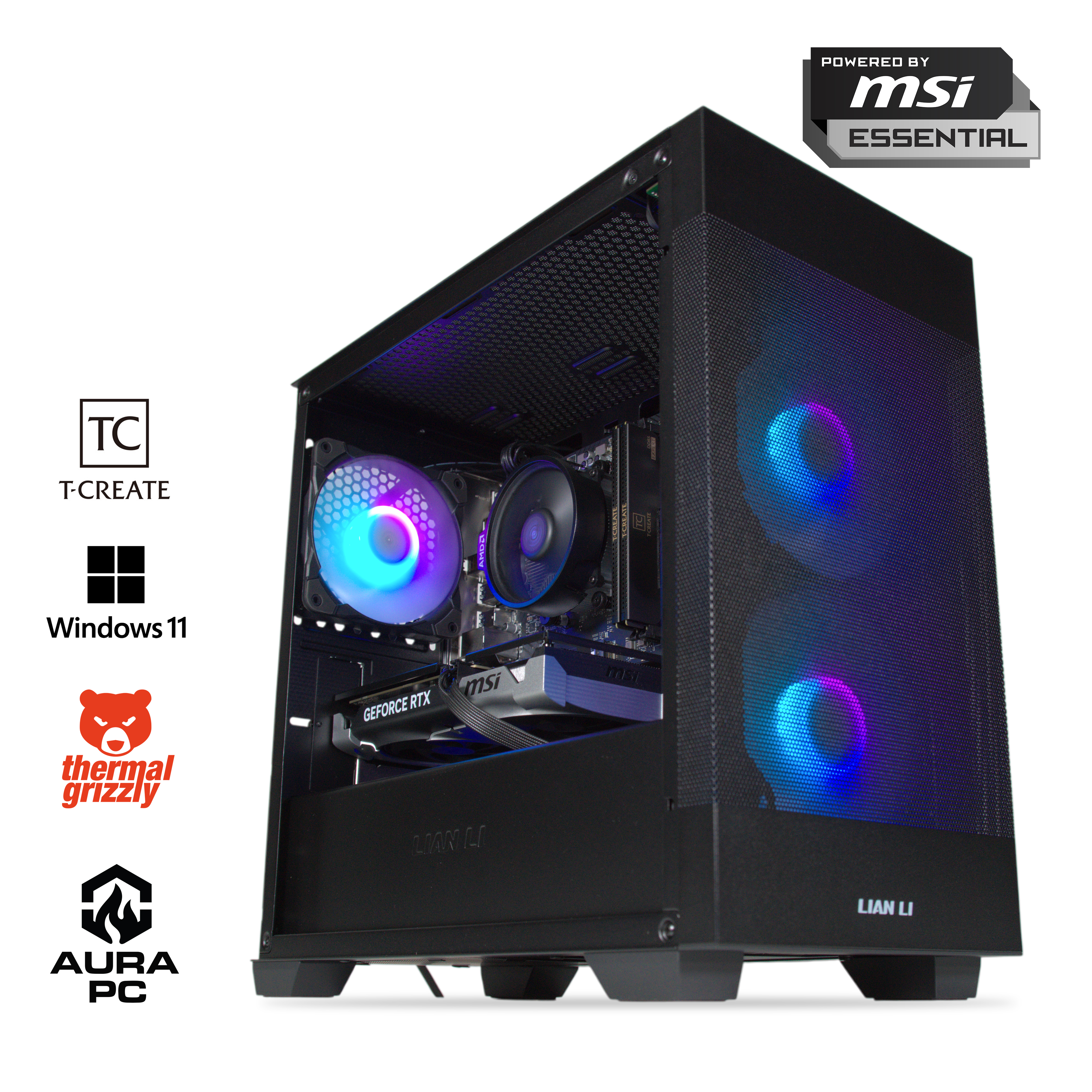 Picture of Picture of Computador AURA Gamer-PC Ryzen 5 7500F 32GB DDR5 1TB RTX 5060 Ti 16GB WiFi W11 V2