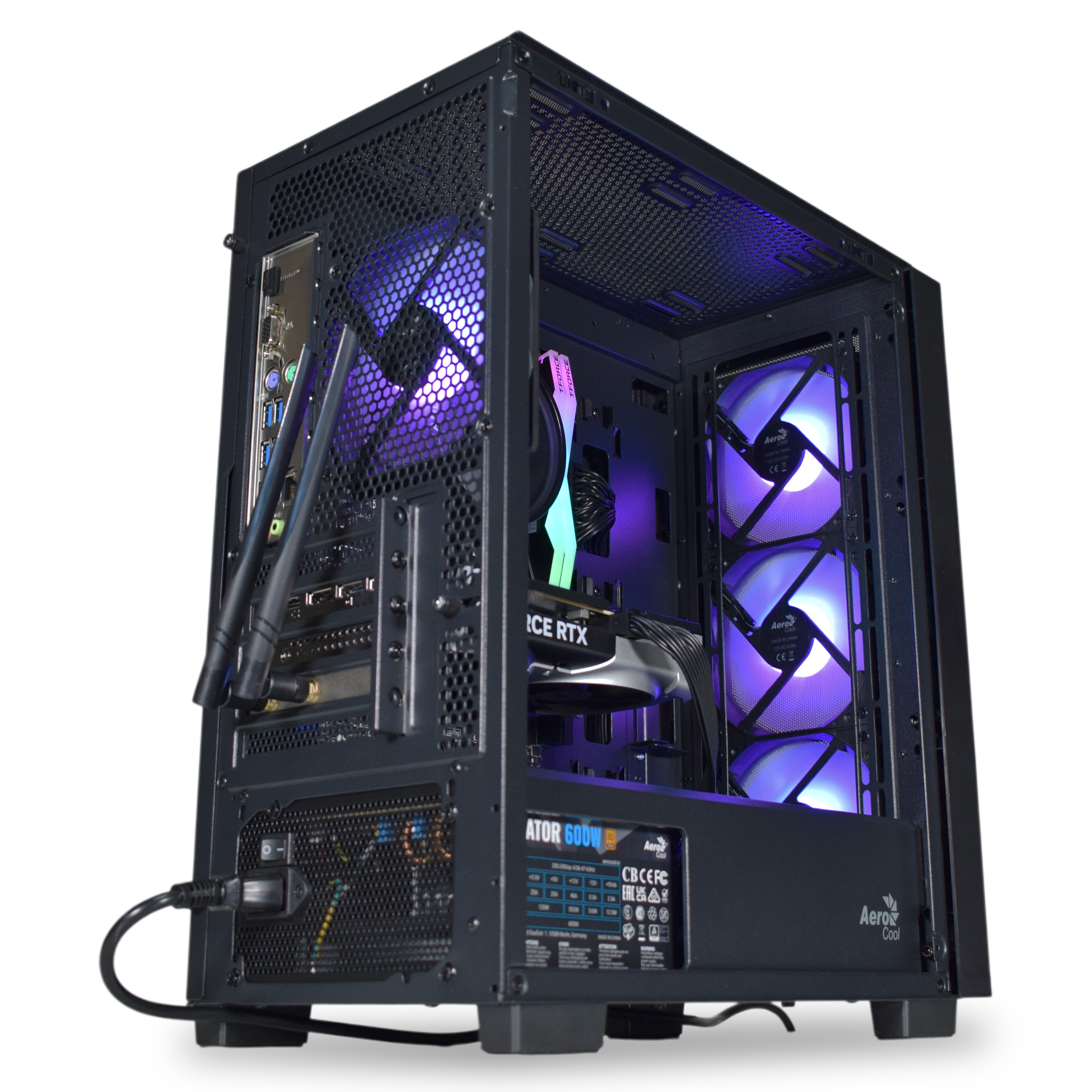 AURA PC - Computador AURA Gamer-PC Ryzen 5 7500F 32GB DDR5 1TB RTX 5060 WiFi W11 V2