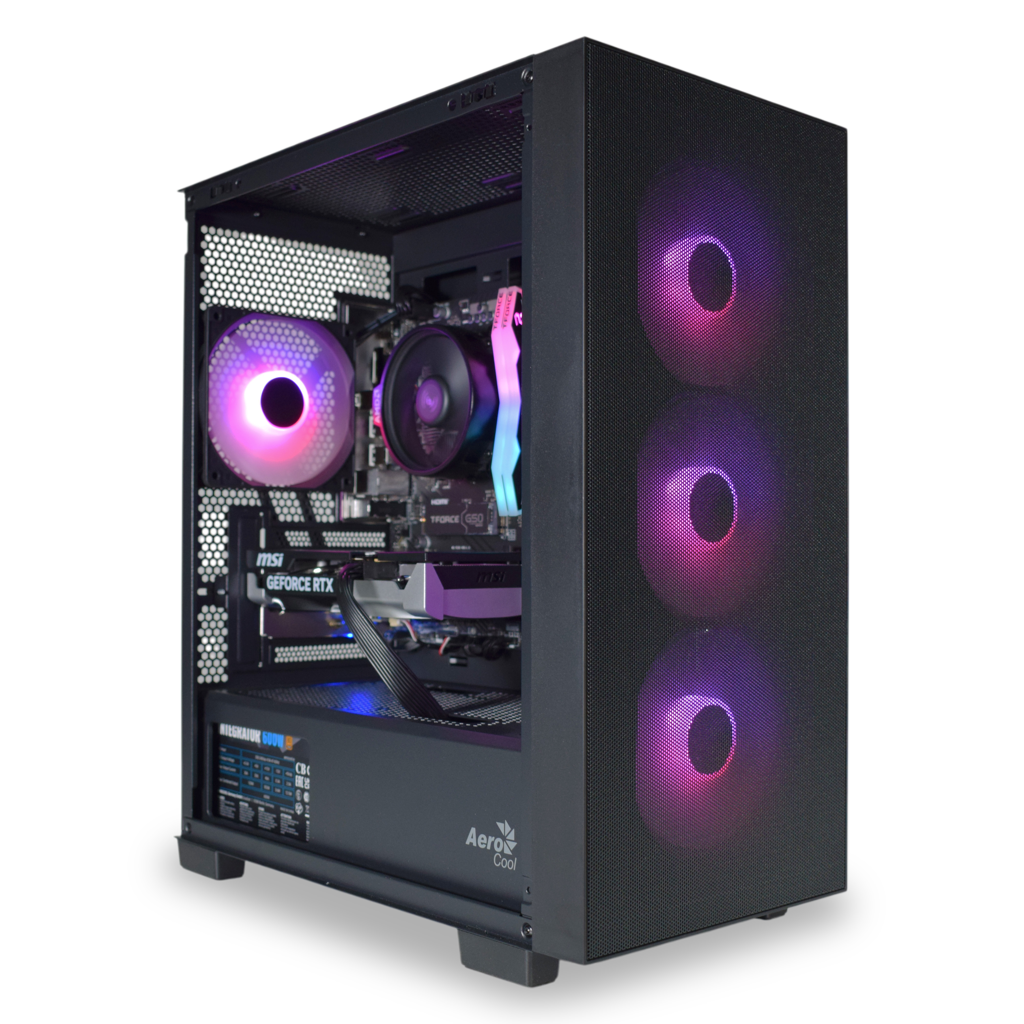 AURA PC - Computador AURA Gamer-PC Ryzen 5 7500F 32GB DDR5 1TB RTX 5060 WiFi W11 V2