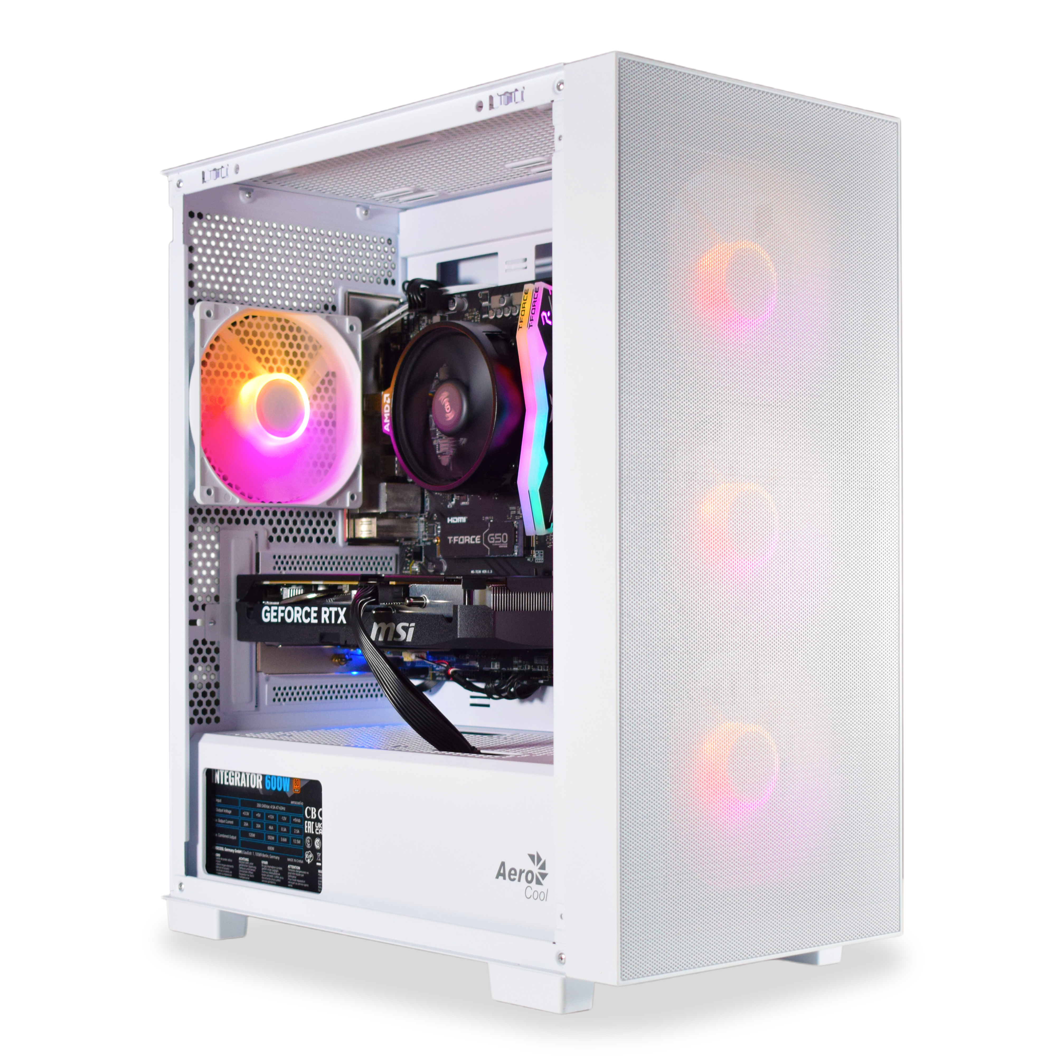AURA PC - Computador AURA Gamer-PC Ryzen 5 7500F 32GB DDR5 1TB RTX 5060 Ti 16GB WiFi W11