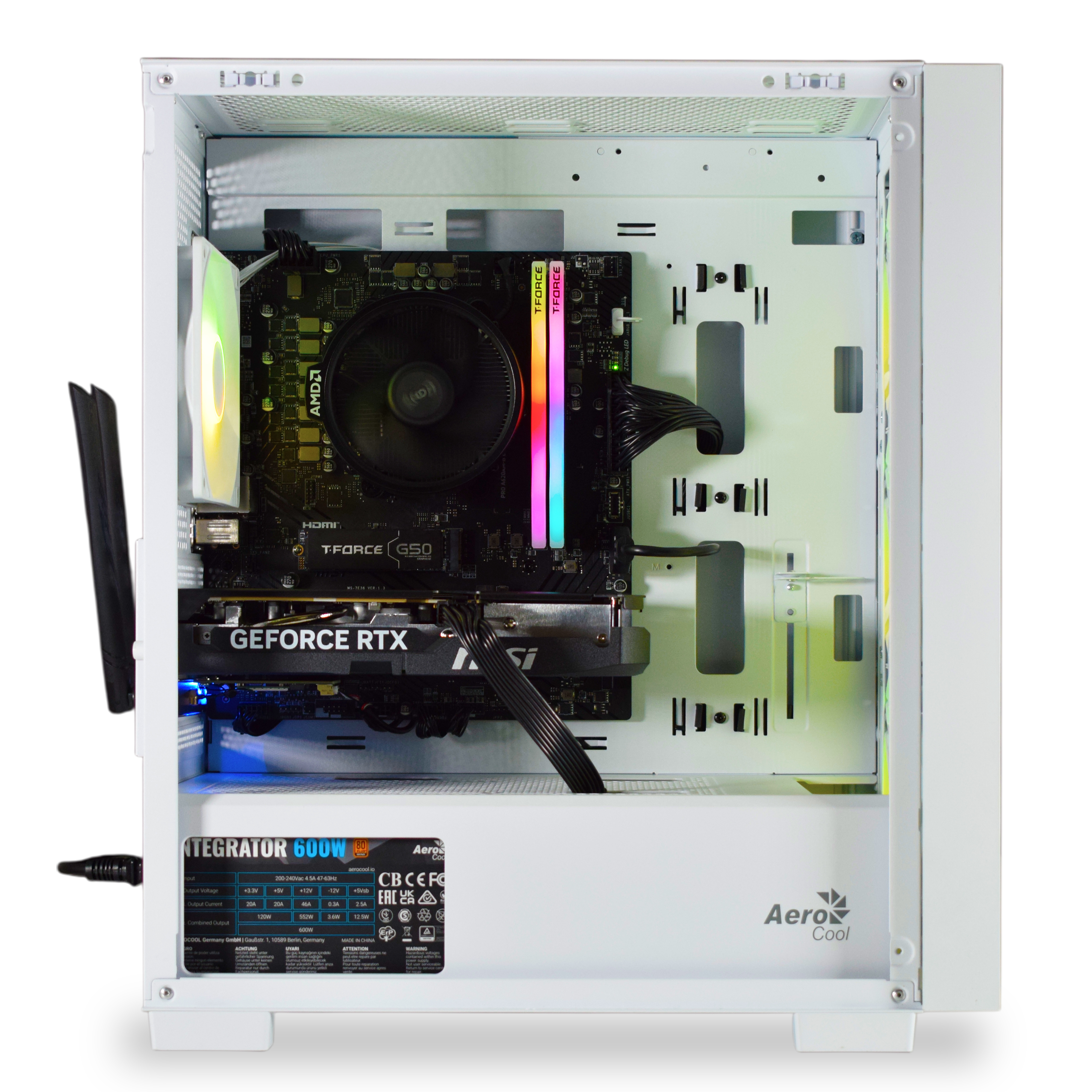 AURA PC - Computador AURA Gamer-PC Ryzen 5 7500F 32GB DDR5 1TB RTX 5060 Ti 16GB WiFi W11