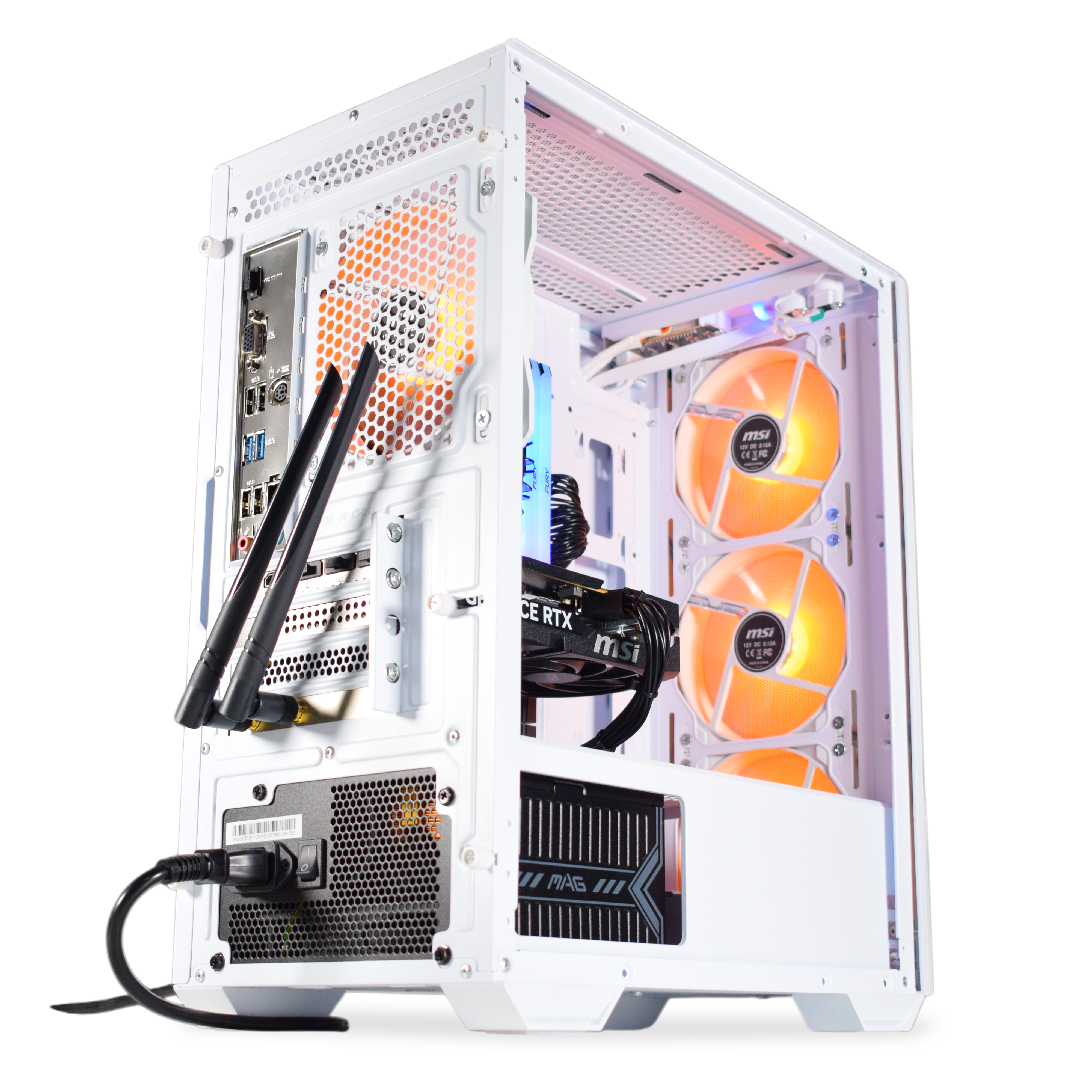 AURA PC - Computador AURA Gamer-PC Powered by MSI Intel i5 12400F 16GB DDR4 1TB RTX 5050 WiFi W11