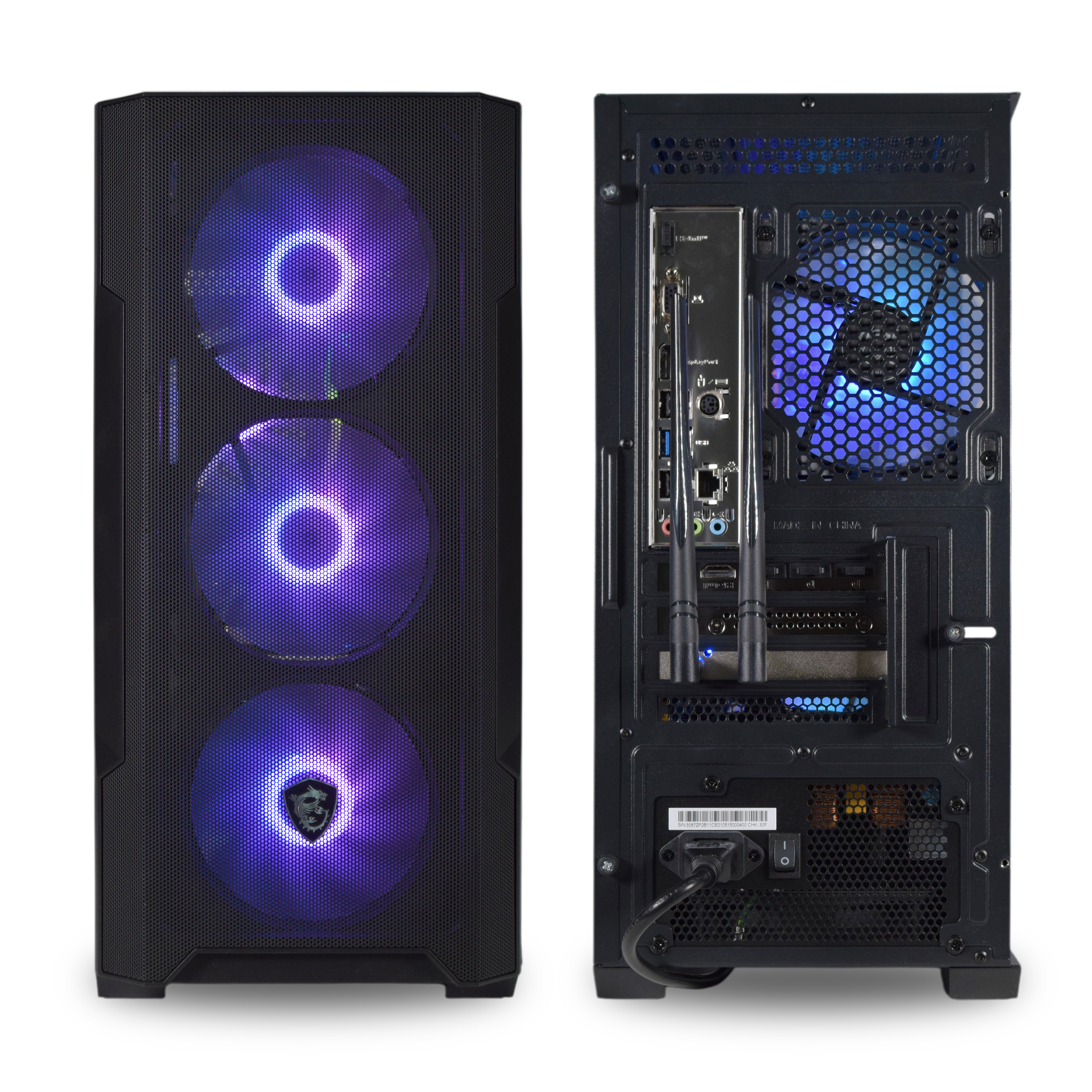 AURA PC - Computador AURA Gamer-PC Powered by MSI Intel i5 12400F 32GB DDR4 1TB RTX 5050 WiFi W11