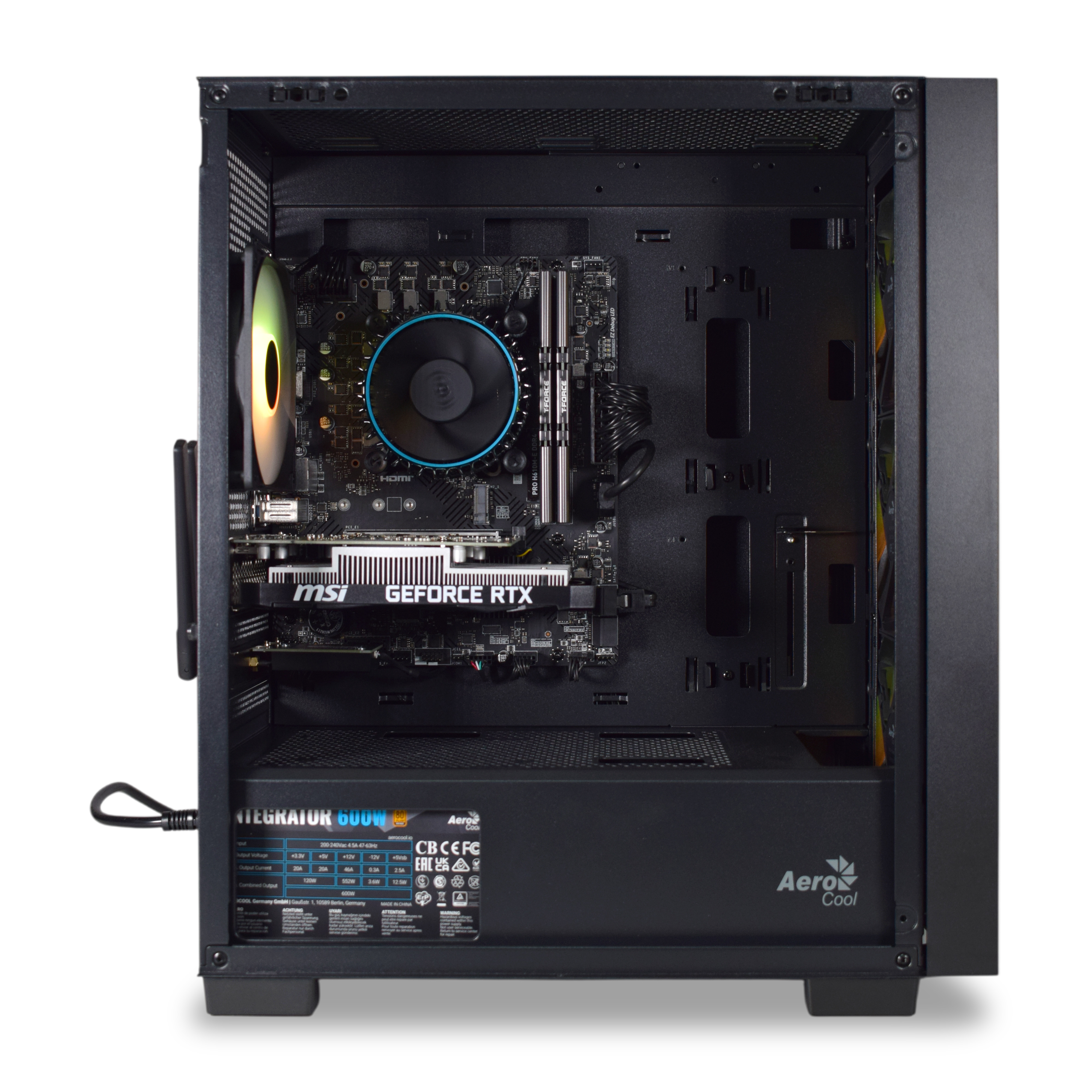 AURA PC - Computador AURA Gamer-PC Intel i3 12100F 16GB DDR4 500GB RTX 3050 WiFi W11