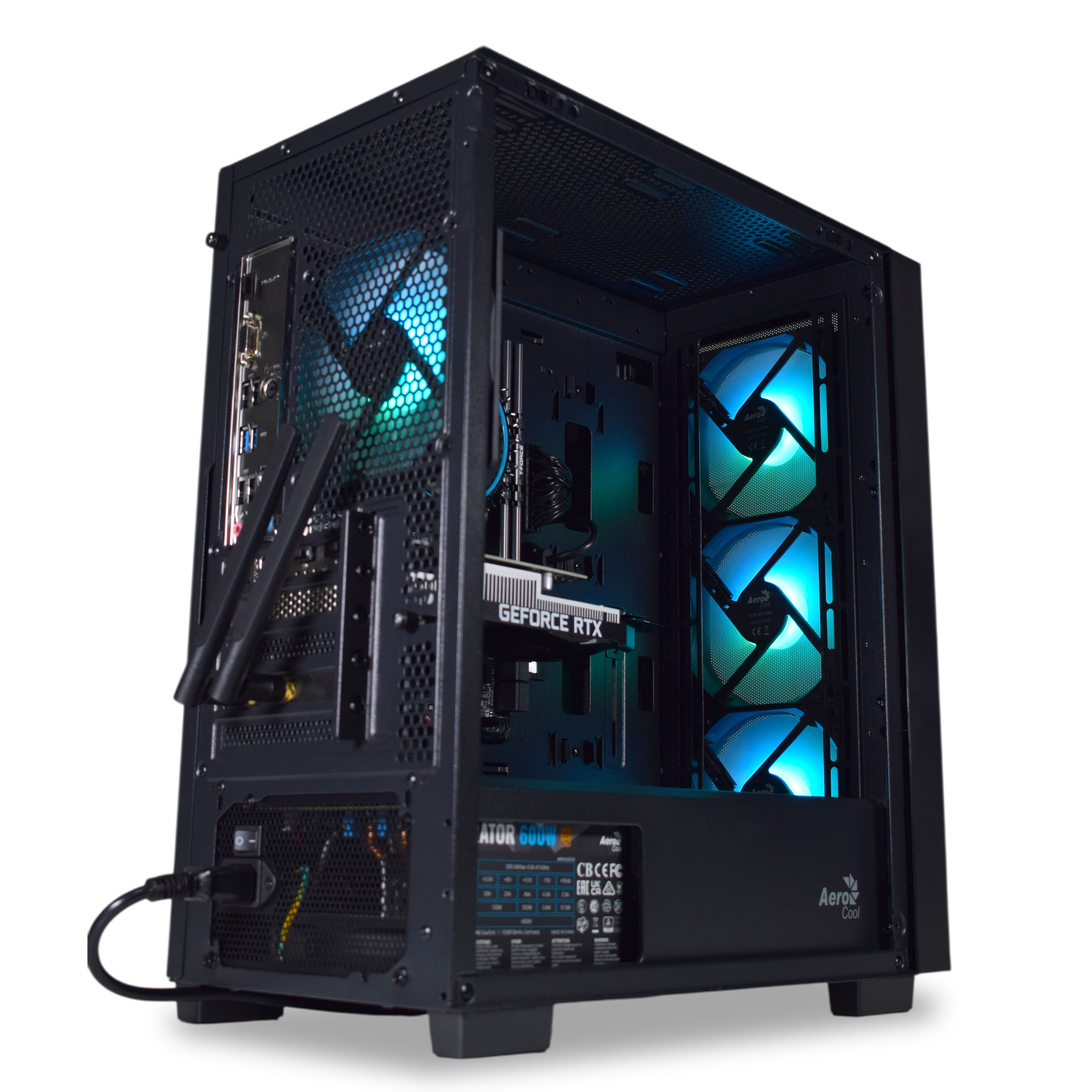 AURA PC - Computador AURA Gamer-PC Intel i3 12100F 16GB DDR4 500GB RTX 3050 WiFi W11