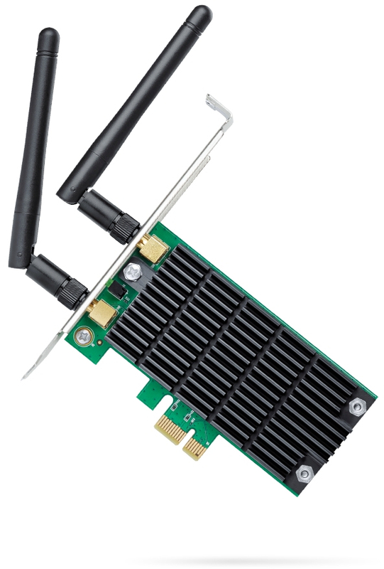 TP-Link - Placa de Rede TP-Link PCI Express Archer T4E Wi-Fi AC1200 Wireless Dual Band