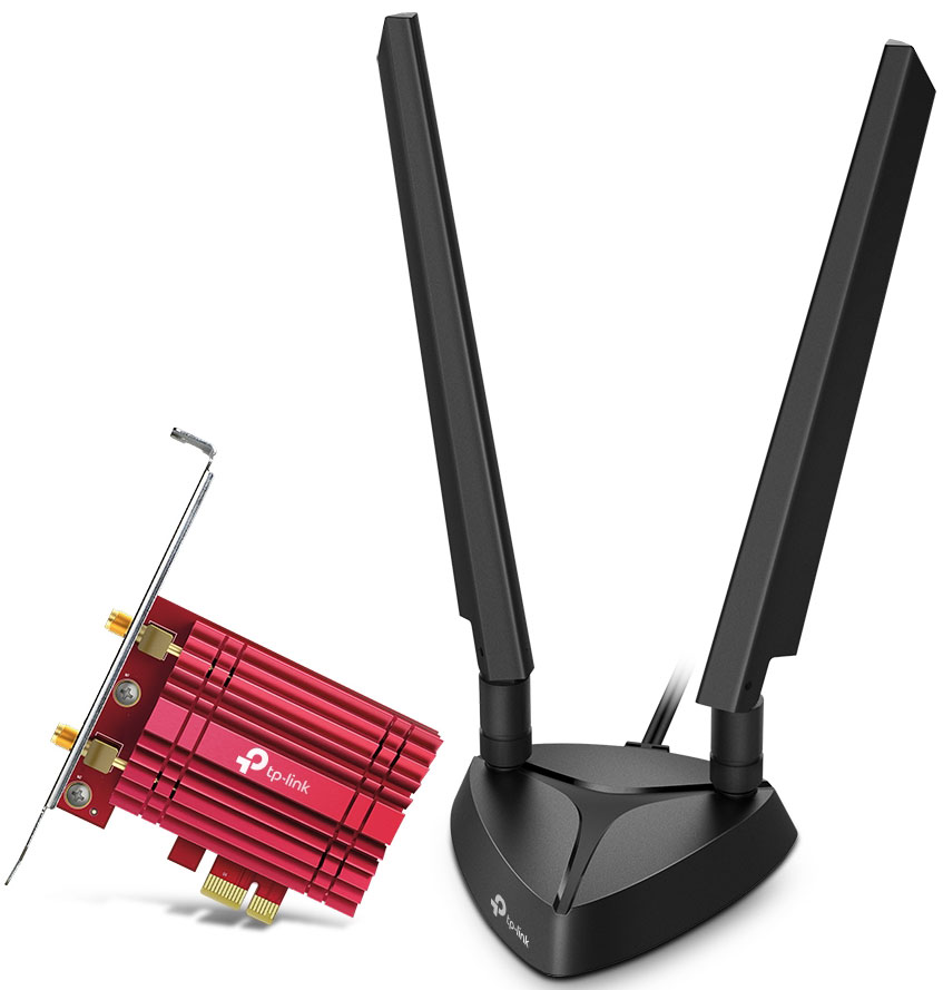 TP-Link - Placa de Rede TP-Link PCI Express Archer TXE75E AXE5400 Wi-Fi 6E & Bluetooth 5.2