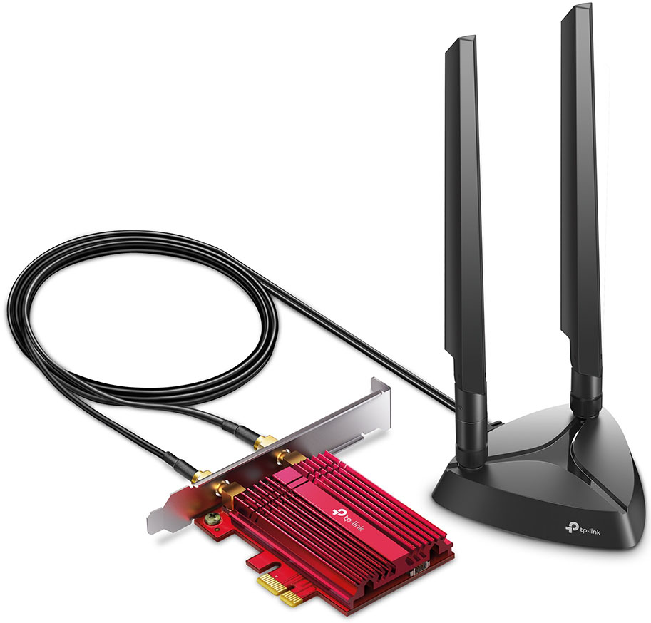 TP-Link - Placa de Rede TP-Link PCI Express Archer TXE75E AXE5400 Wi-Fi 6E & Bluetooth 5.2