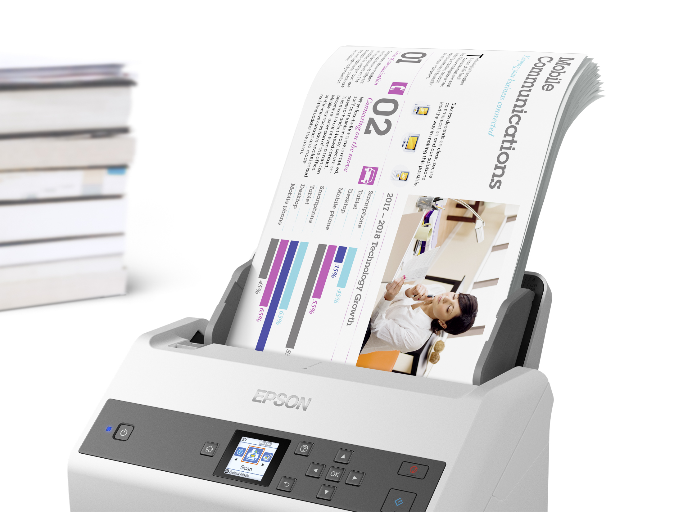 Epson - Scanner de Documentos Epson WorkForce DS-870