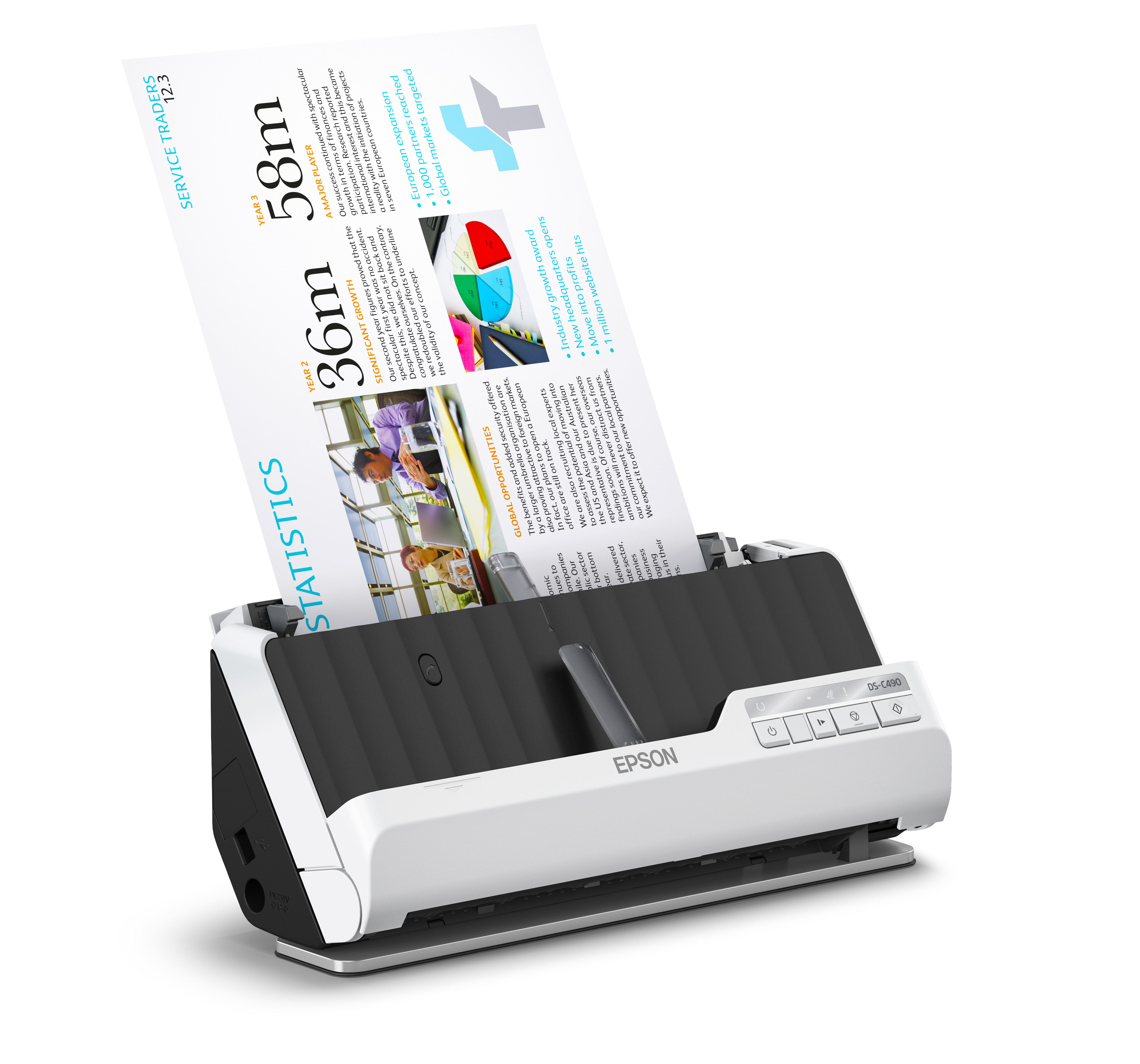 Epson - Scanner de Documentos Epson WorkForce DS-C490