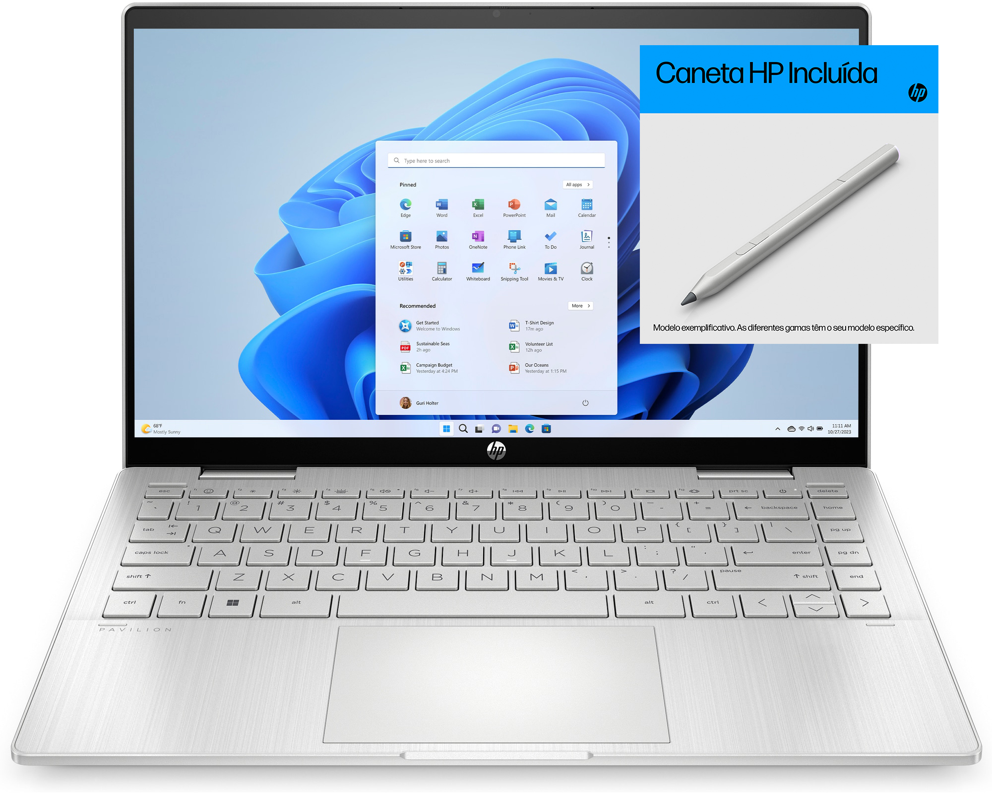 Picture of Picture of Portátil HP Pavilion X360 2-in-1 14-ek1025np 14" i7 1335U 16GB 512GB Intel Iris Xe FHD Touch W11