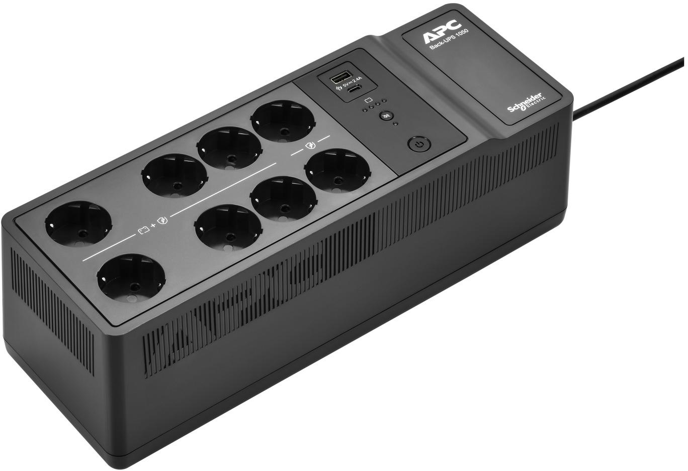Picture of Picture of UPS APC Off-line Back-UPS 1050VA/600W USB-C/A Schuko