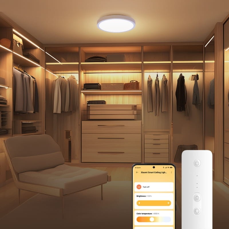 Xiaomi - Lâmpada de Teto Smart Xiaomi Ceiling Light D20 900lm