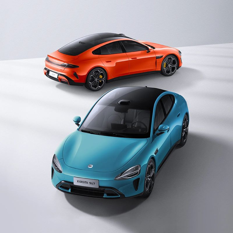 Xiaomi - Carro Modelo Xiaomi SU7 1/18 Die-cast Azul Aguamarina