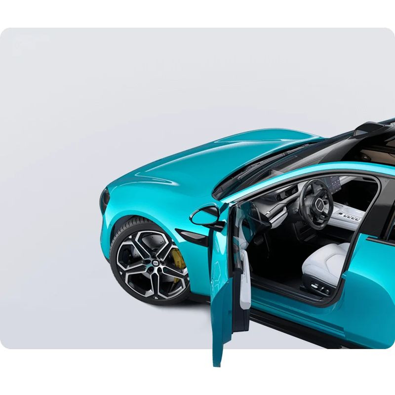 Xiaomi - Carro Modelo Xiaomi SU7 1/18 Die-cast Azul Aguamarina