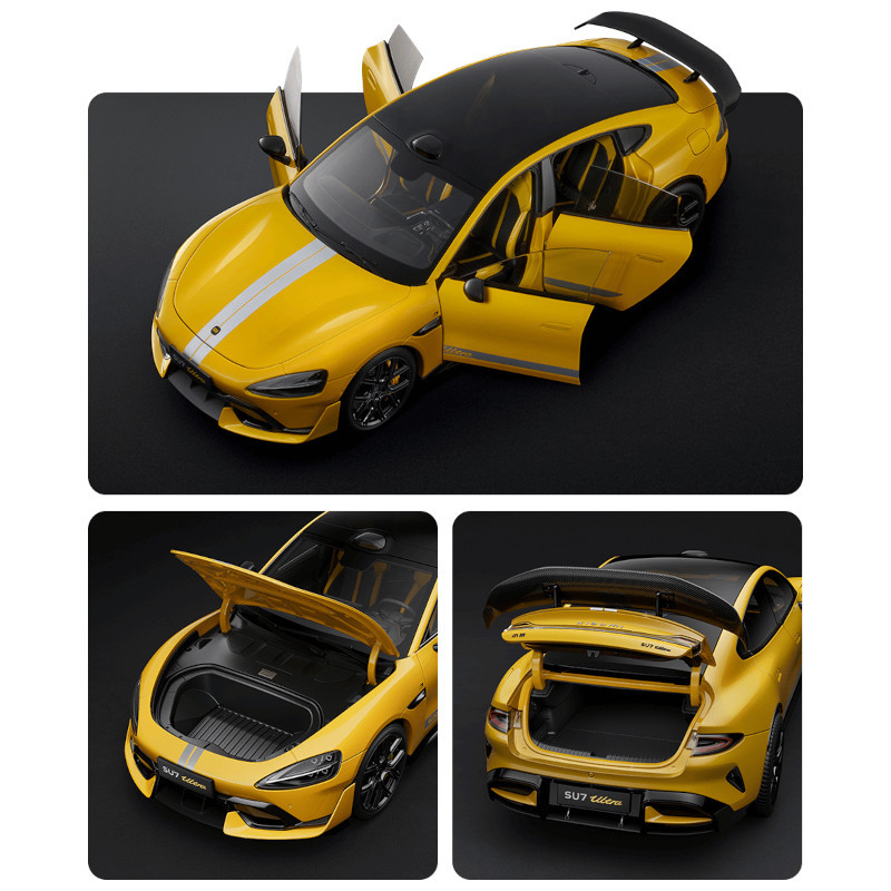 Xiaomi - Carro Modelo Xiaomi SU7 Ultra 1/18 Die-cast Amarelo Relâmpago