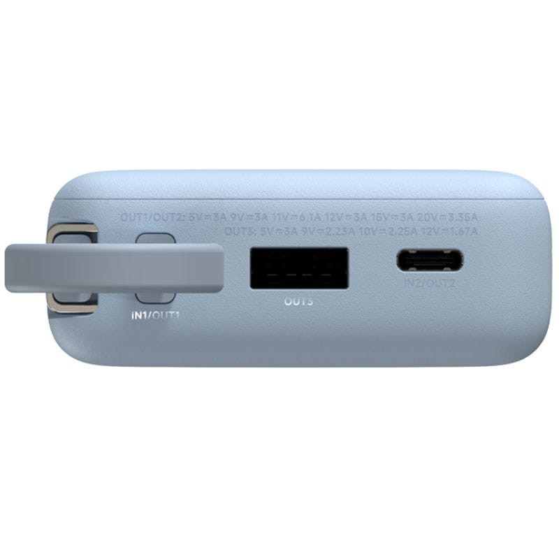 Xiaomi - Power Bank Xiaomi 10000mAh (Cabo Integrado) 67W Azul Gelo
