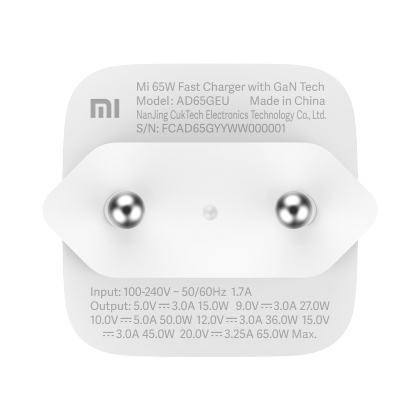 Xiaomi - Carregador Xiaomi Mi 65W Fast Charger GaN Tech