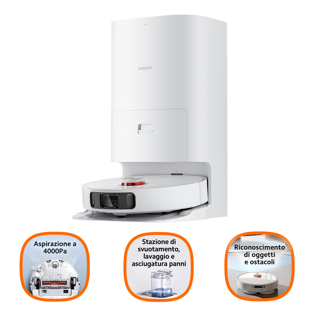 Xiaomi - Aspirador Robô Xiaomi Robot Vacuum X10+ com Base Autolimpeza