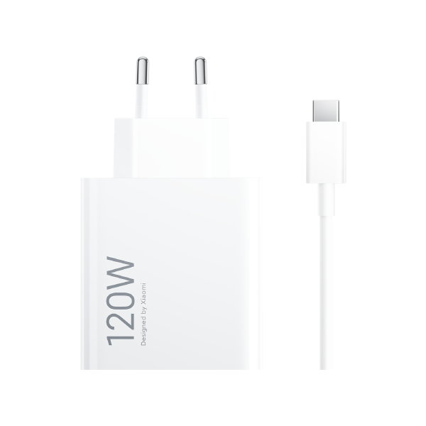 Picture of Picture of Carregador Rápido Xiaomi 120W HyperCharge Combo USB Tipo-A Branco + Cable USB-A a USB-C