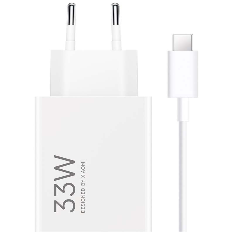 Carregador Rápido Xiaomi 33W HyperCharge Combo USB Tipo-A Branco + Cabo USB-A a USB-C Picture of Picture of Carregador Rápido Xiaomi 33W HyperCharge Combo USB Tipo-A Branco + Cabo USB-A a USB-C