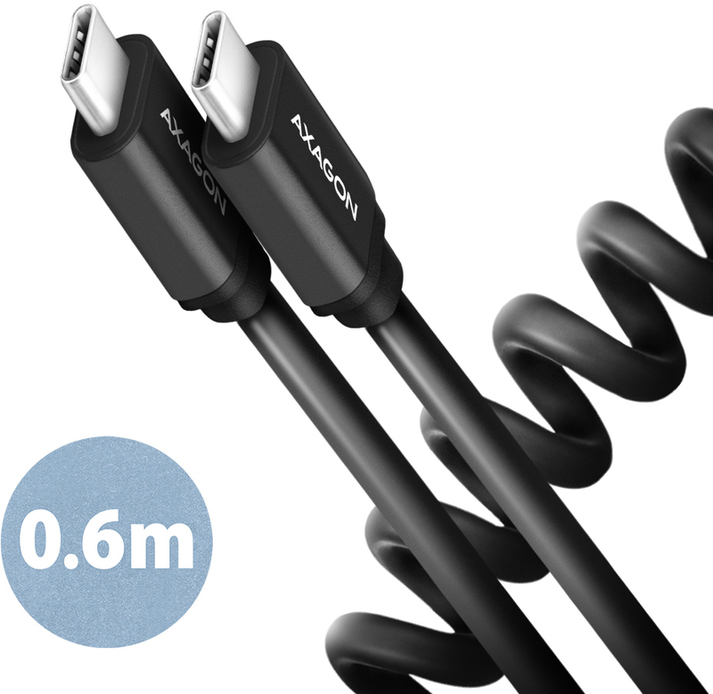AXAGON - Cabo Twister AXAGON BUCM Activo USB-C, para USB-C - 0.6M