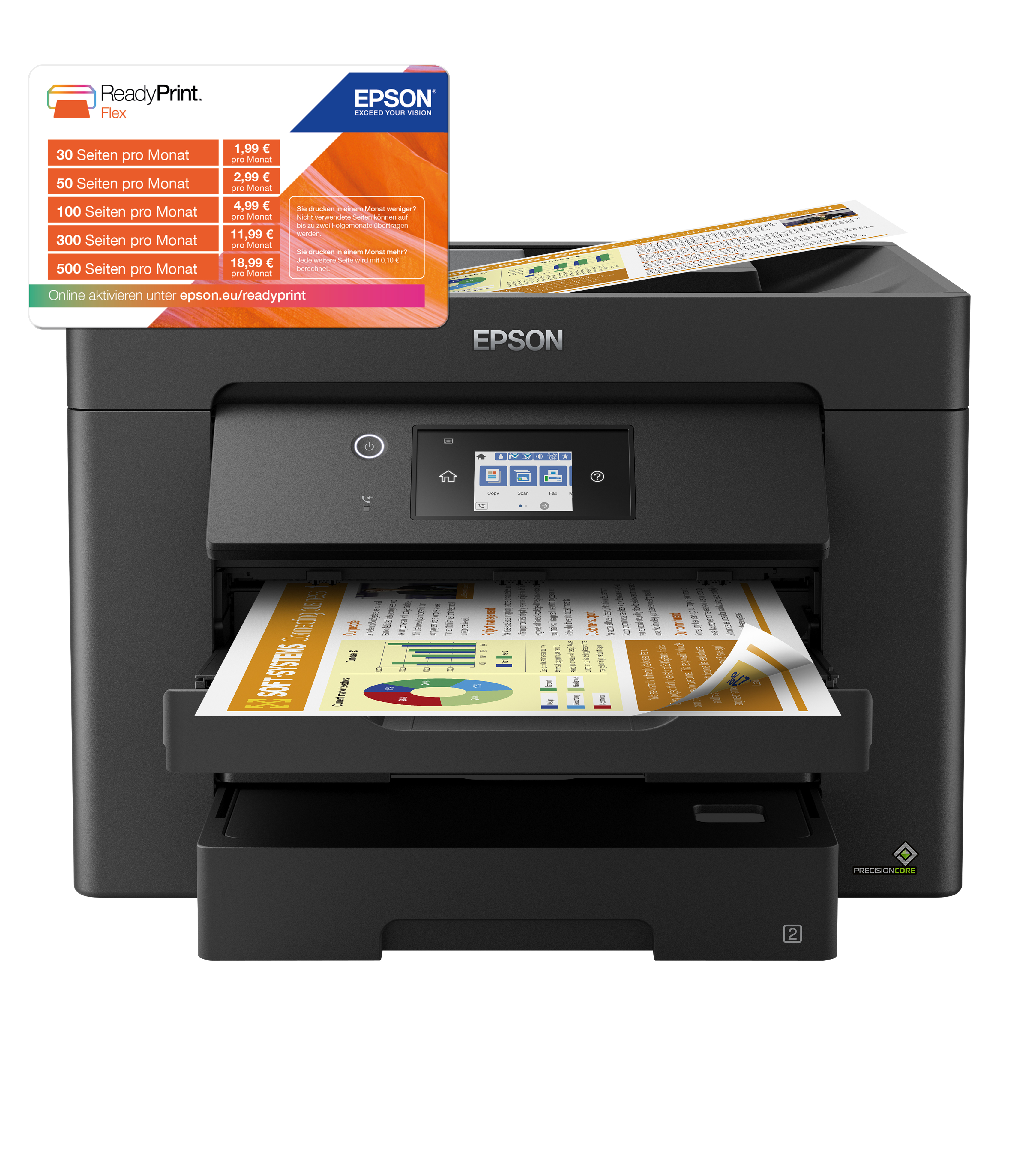 Epson - Multifunções Epson WorkForce WF-7830DTWF A3 Wi-Fi