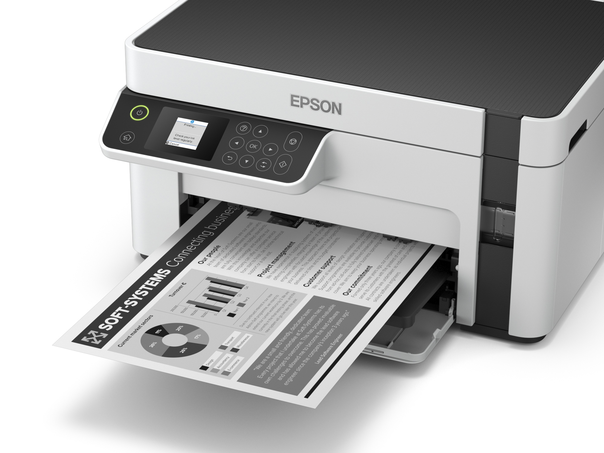 Epson - Multifunções Epson EcoTank ET-M2120 Monocromática Wi-Fi