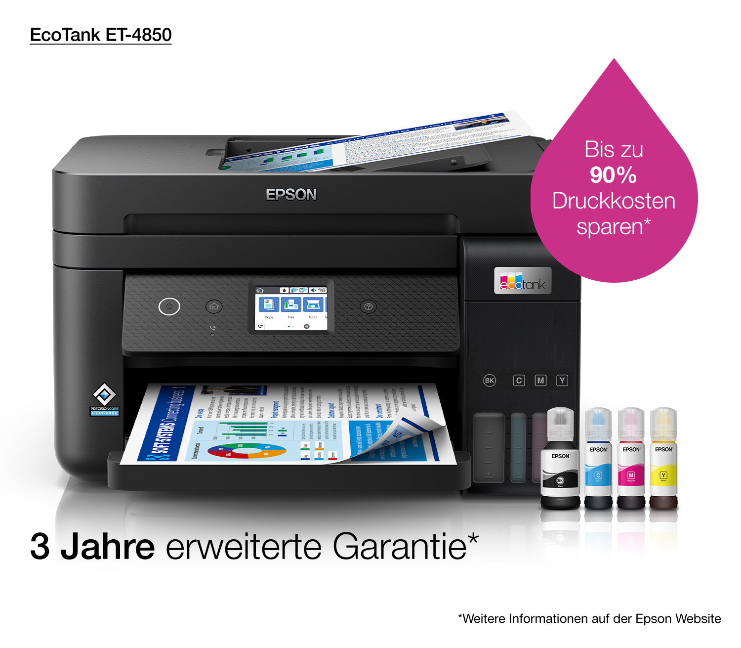 Epson - Multifunções Epson EcoTank ET-4850 Wi-Fi