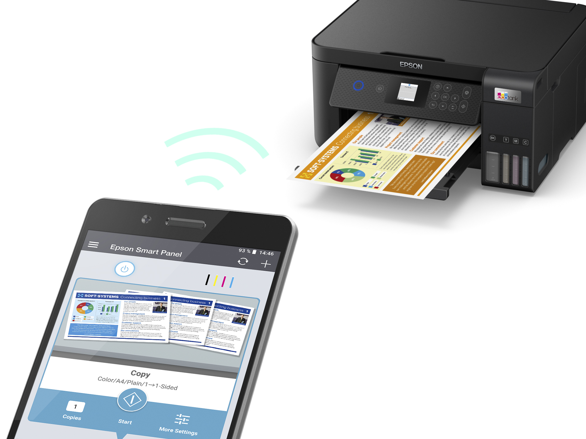 Epson - Multifunções Epson EcoTank ET-2850 Wi-Fi