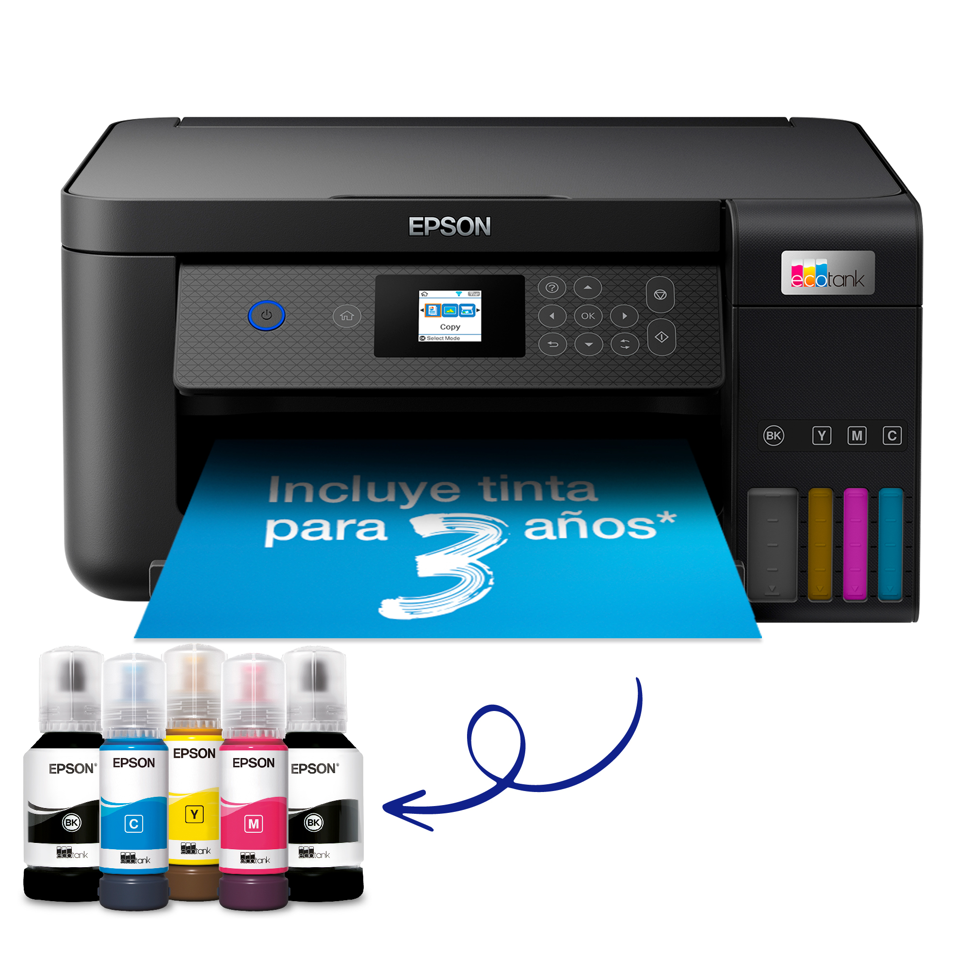 Epson - Multifunções Epson EcoTank ET-2850 Wi-Fi