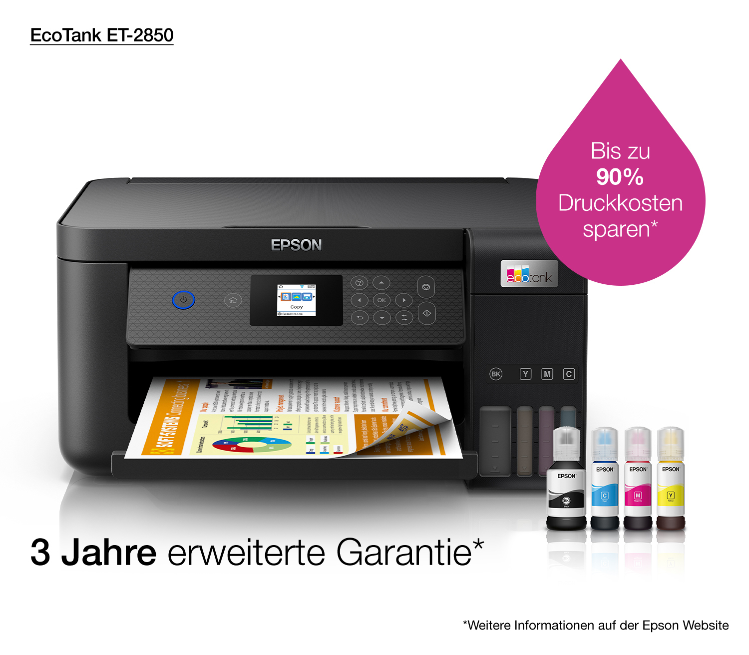 Epson - Multifunções Epson EcoTank ET-2850 Wi-Fi