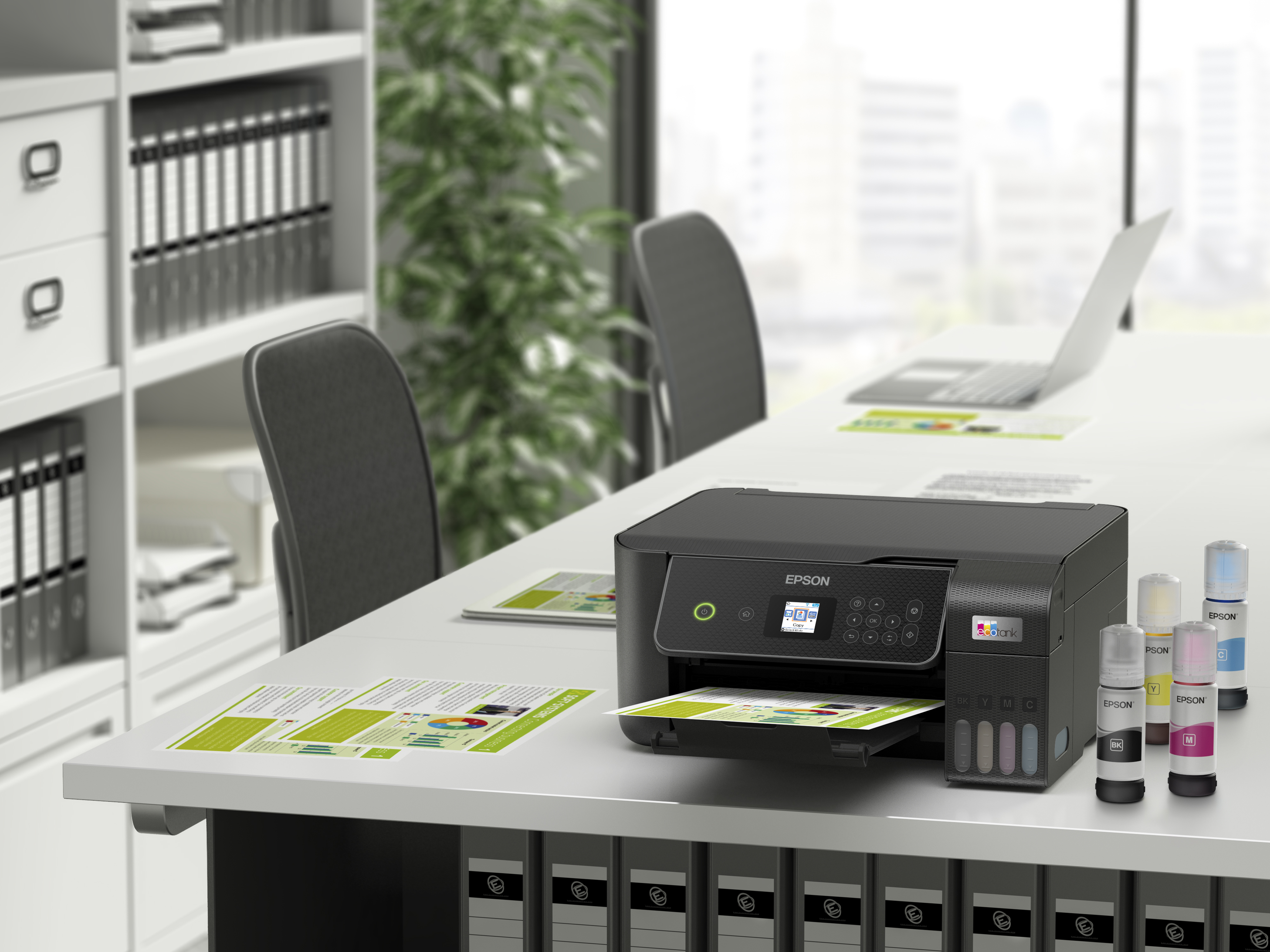 Epson - Impressora Multifunções a Jato de Tinta Epson EcoTank ET-2871 WiFi