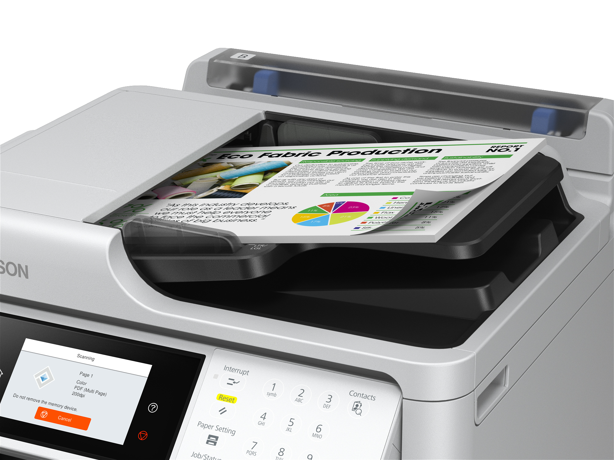 Epson - Multifunções Epson WorkForce Pro EM-C800RDWF RIPS Wi-Fi