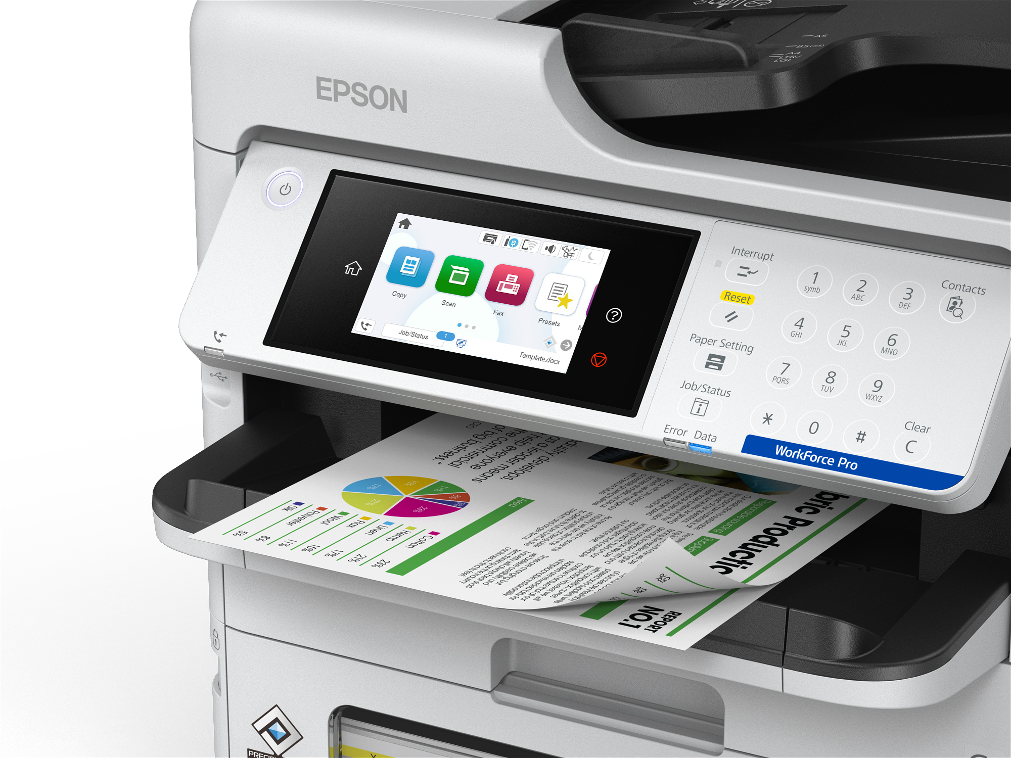Epson - Multifunções Epson WorkForce Pro EM-C800RDWF RIPS Wi-Fi