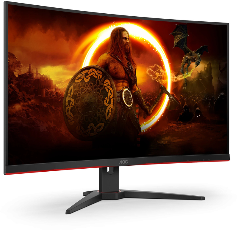 AOC - Monitor Curvo AOC Gaming 31.5" C32G2ZE/BK VA FHD 240Hz 0.5ms FreeSync Premium