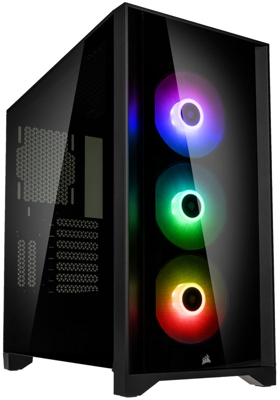 Corsair - Caixa E-ATX Corsair iCUE 4000X RGB Preto Vidro Temperado