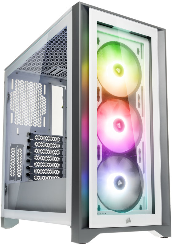 Corsair - Caixa E-ATX Corsair iCUE 4000X RGB Branco Vidro Temperado