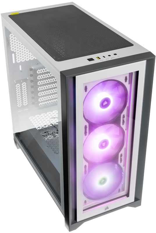 Corsair - Caixa E-ATX Corsair iCUE 4000X RGB Branco Vidro Temperado