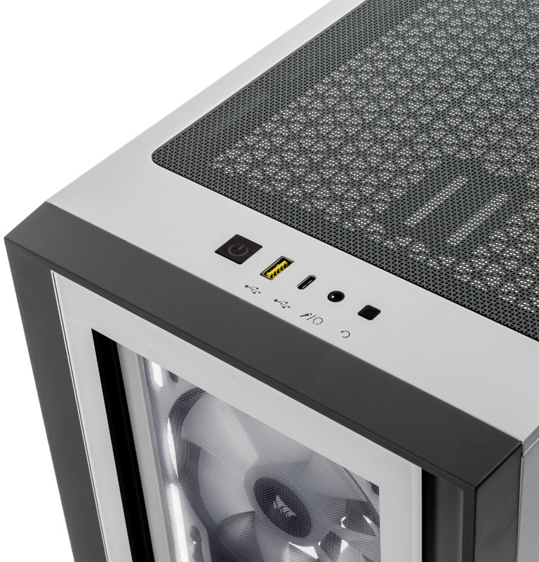 Corsair - Caixa E-ATX Corsair iCUE 4000X RGB Branco Vidro Temperado